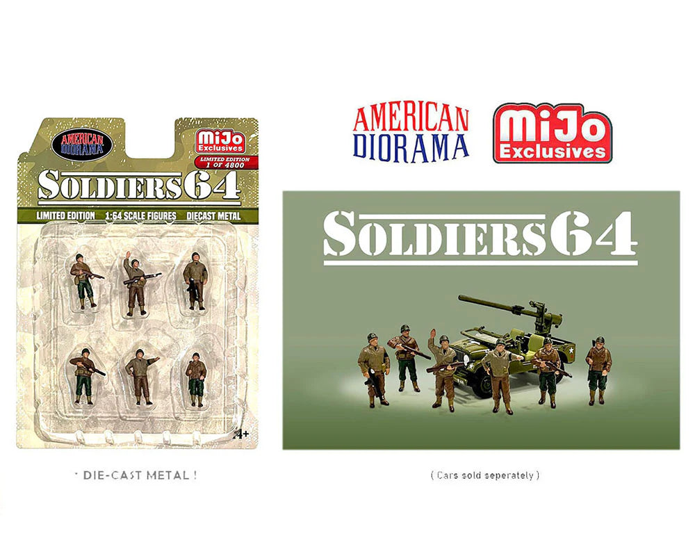American Diorama 1/64 Figures Set - Soldier64 - MIJO Exclusives