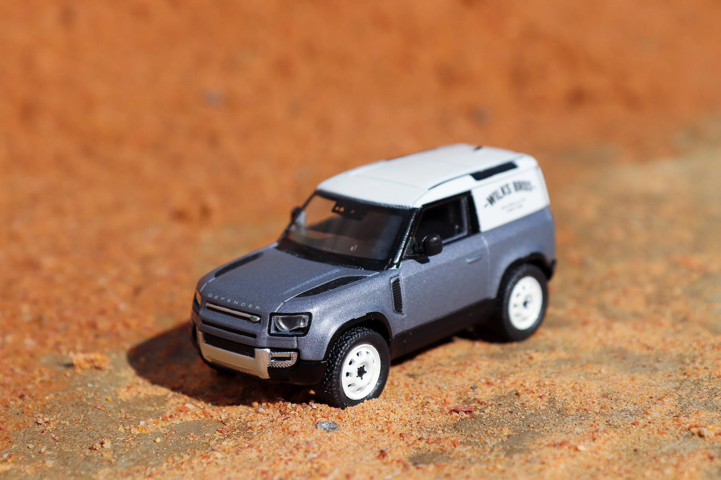 Tarmac Works Global 64- Land Rover Defender 90 Matt Blue Grey scale 1:64
