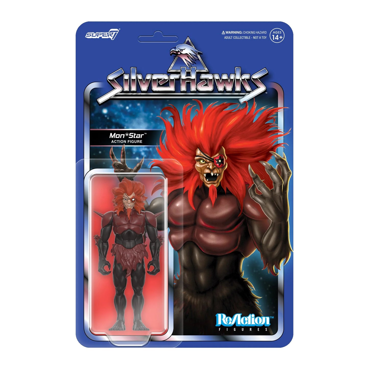 Super7 - SILVERHAWKS REACTION FIGURES WAVE 01 - MON*STAR (PRE-TRANSFORMATION)