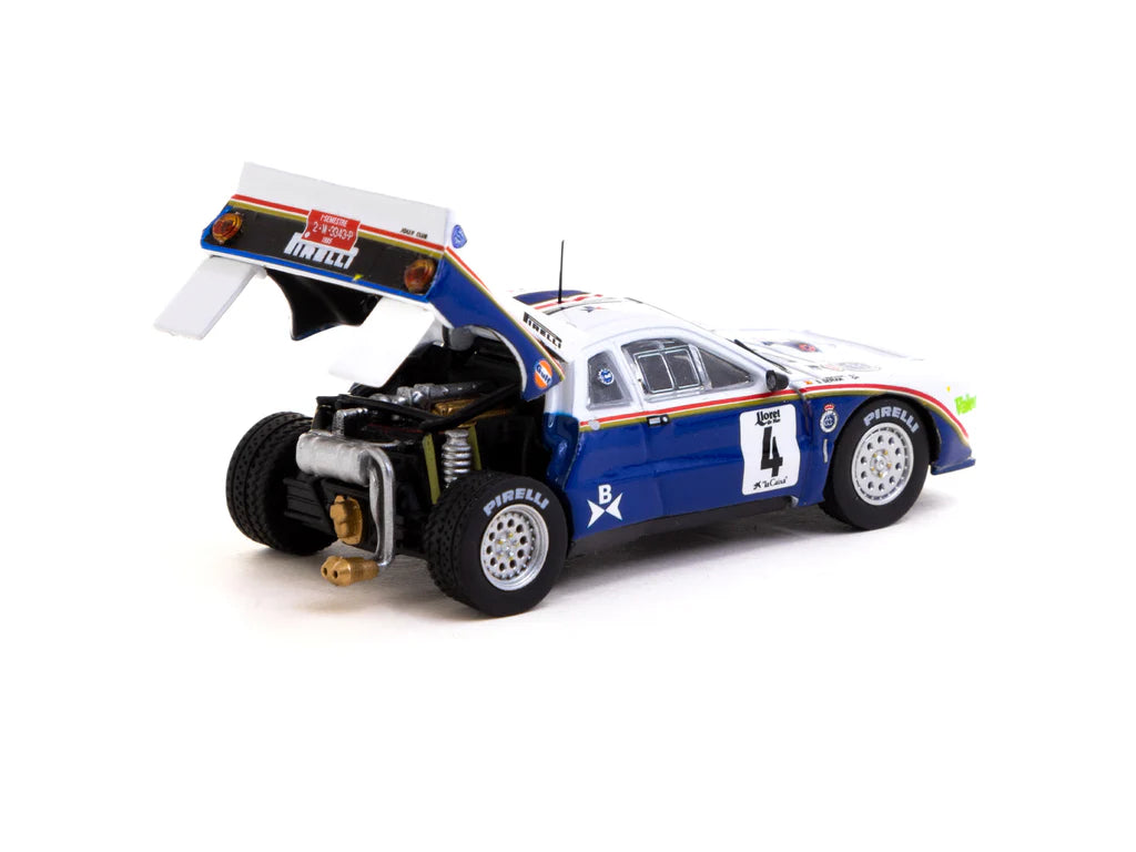 Tarmac Works 1/64 Lancia 037 Rally Rally Costa Brava 1985 #4 - HOBBY64+
