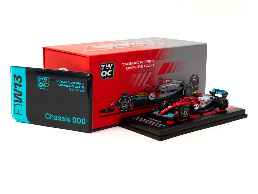 Tarmac Works 1/64 Mercedes-AMG F1 W13 E Performance Mercedes-AMG 55th Anniversary Showcar - Belgian Grand Prix 2022 - GLOBAL64