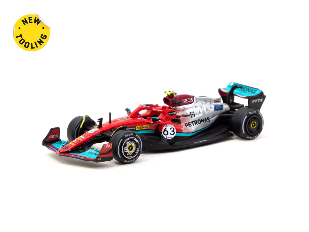 Tarmac Works 1/64 Mercedes-AMG F1 W13 E Performance Mercedes-AMG 55th Anniversary Showcar - Belgian Grand Prix 2022 - GLOBAL64