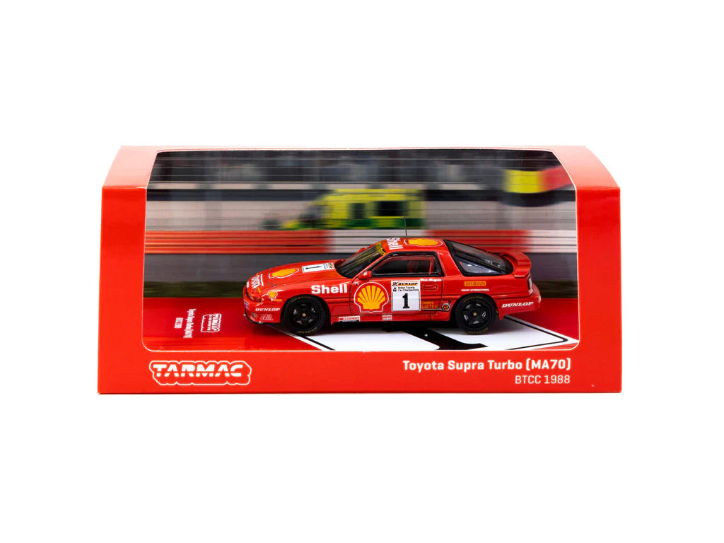 Tarmac Works Hobby 64 - Toyota Supra Turbo (MA70) BTCC 1988 Chris Hodgetts scale 1:64