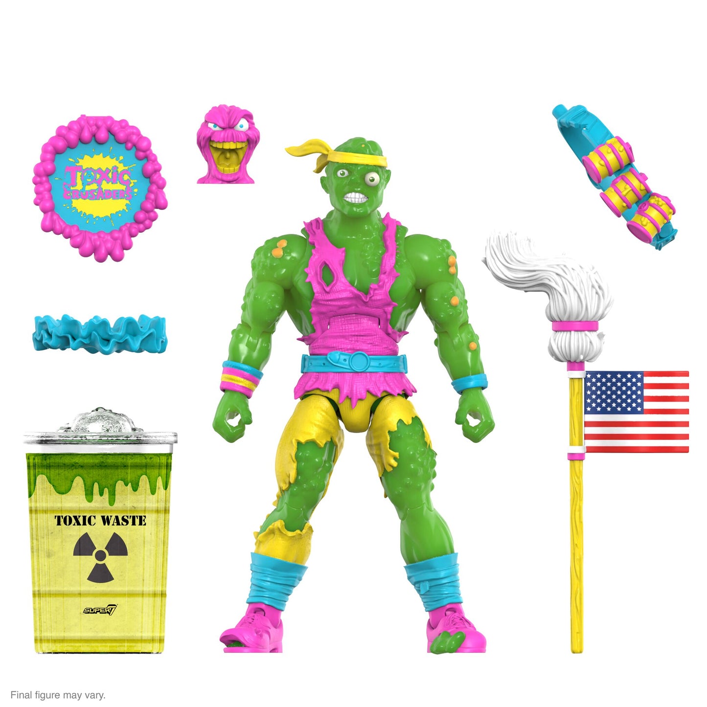 Super7 - TOXIC CRUSADER ULTIMATES! - TOXIE (SLIME - GLOW)