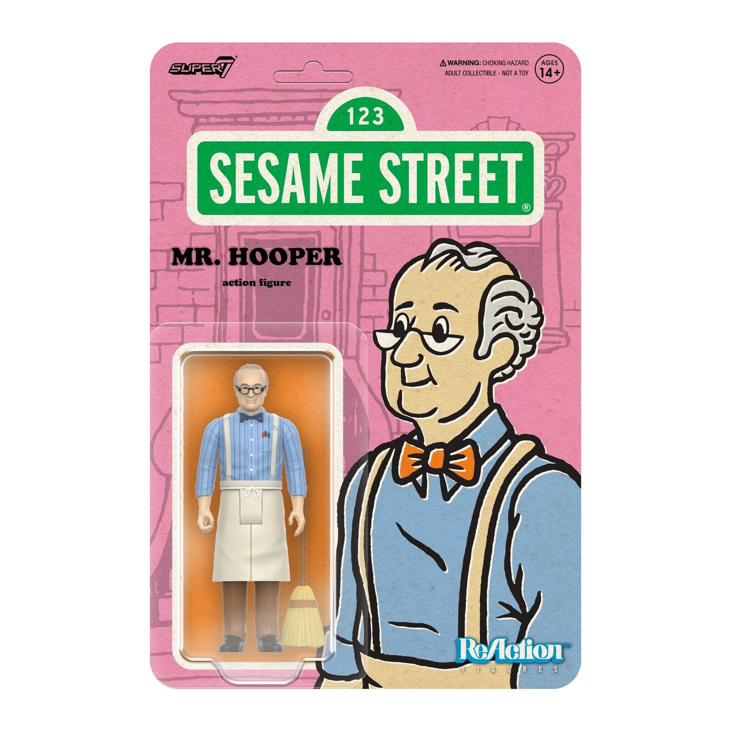 Super7 - SESAME STREET REACTION FIGURES WAVE 03 - MR. HOOPER