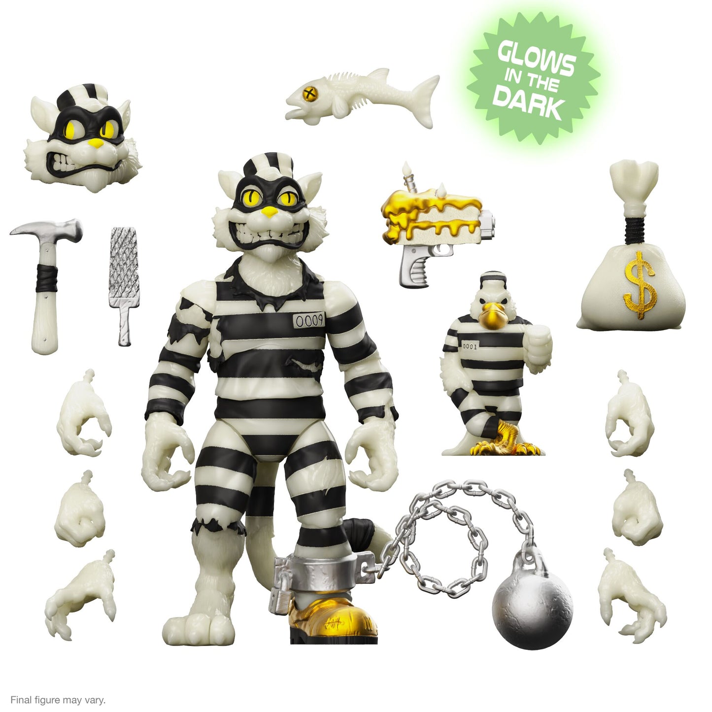 Super7 - TEENAGE MUTANT NINJA TURTLES ULTIMATES! - SCRATCH CAT (GLOW)