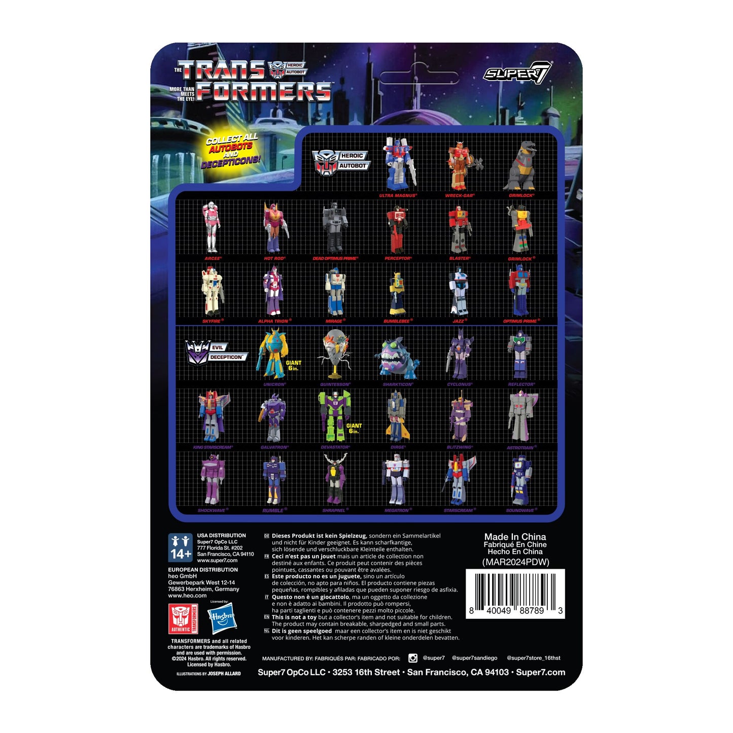 Super7 - TRANSFORMERS REACTION FIGURES WAVE 08 - RUMBLE (RED)