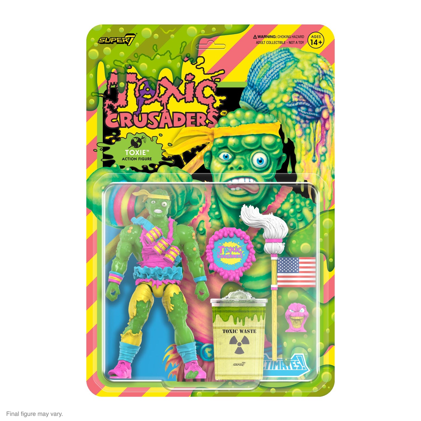 Super7 - TOXIC CRUSADER ULTIMATES! - TOXIE (SLIME - GLOW)