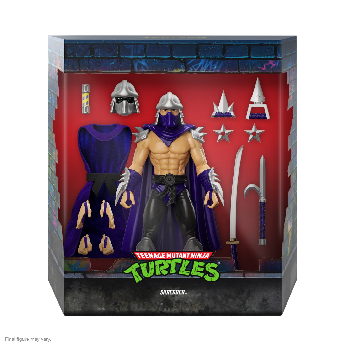 Super7 - TEENAGE MUTANT NINJA TURTLES ULTIMATES! WAVE 8 - SHREDDER (SILVER ARMOR)