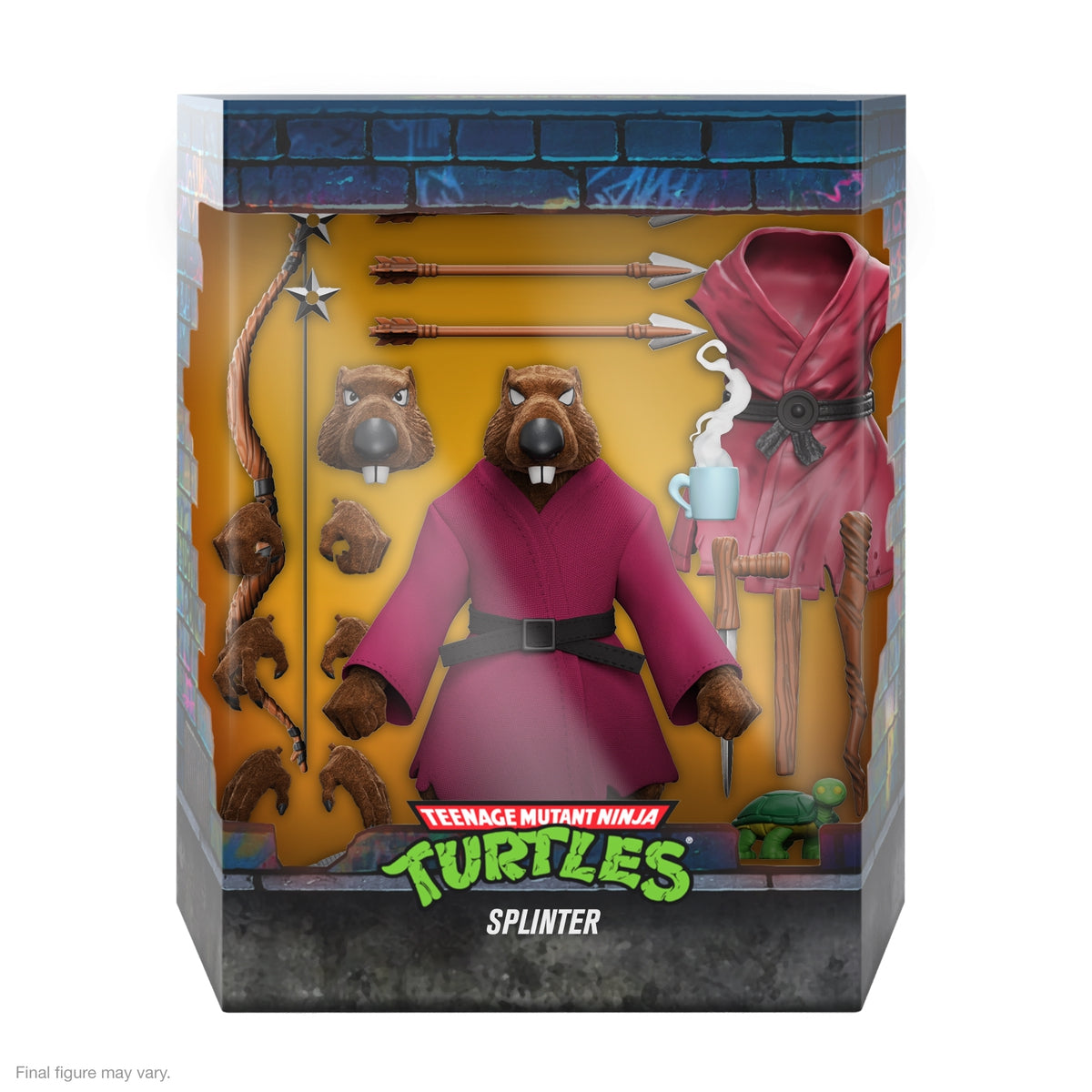 Super7 - TEENAGE MUTANT NINJA TURTLES ULTIMATES! WAVE 9 - SPLINTER (FLOCKED)