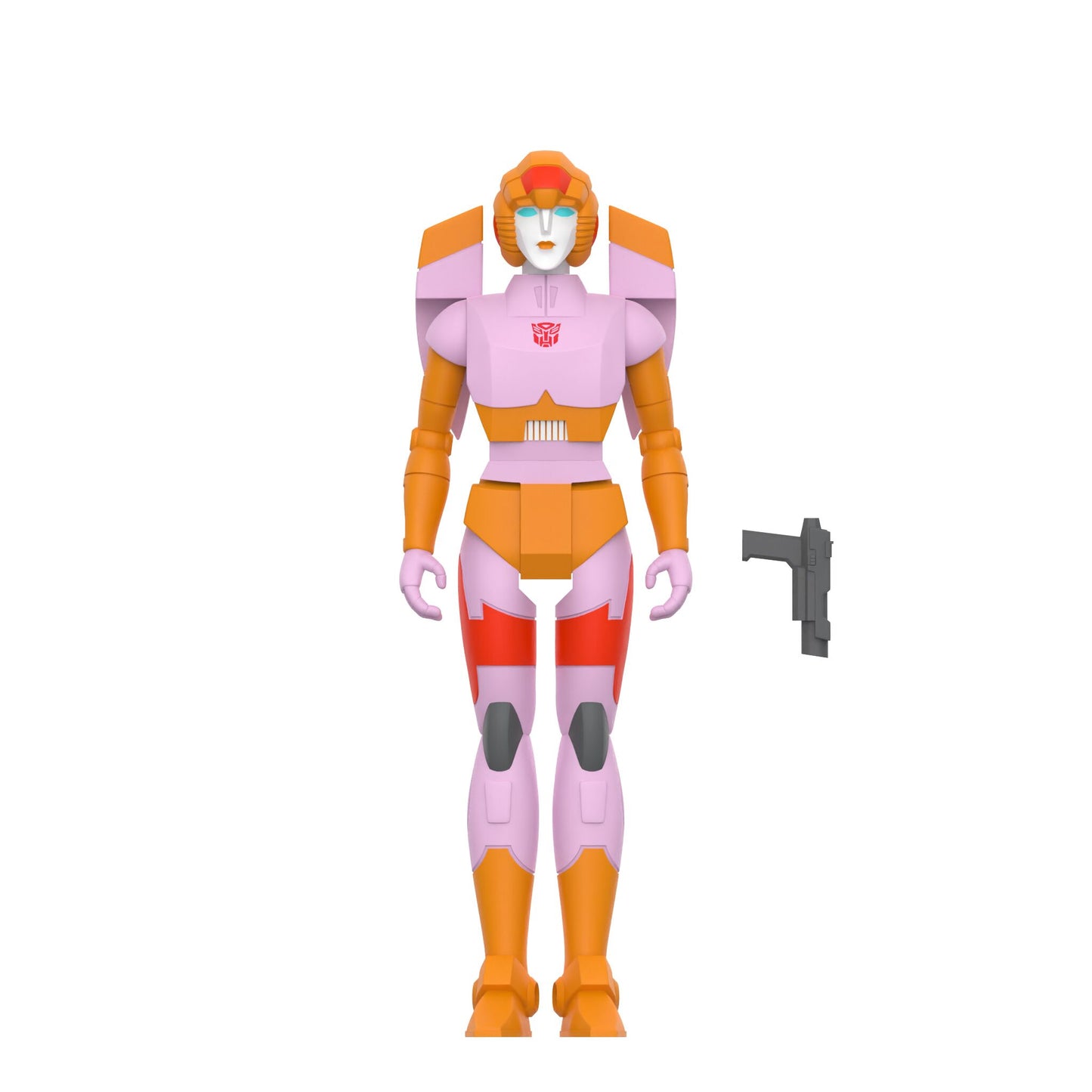 Super7 - TRANSFORMERS REACTION FIGURES WAVE 08 - ARCEE (PINK & ORANGE)