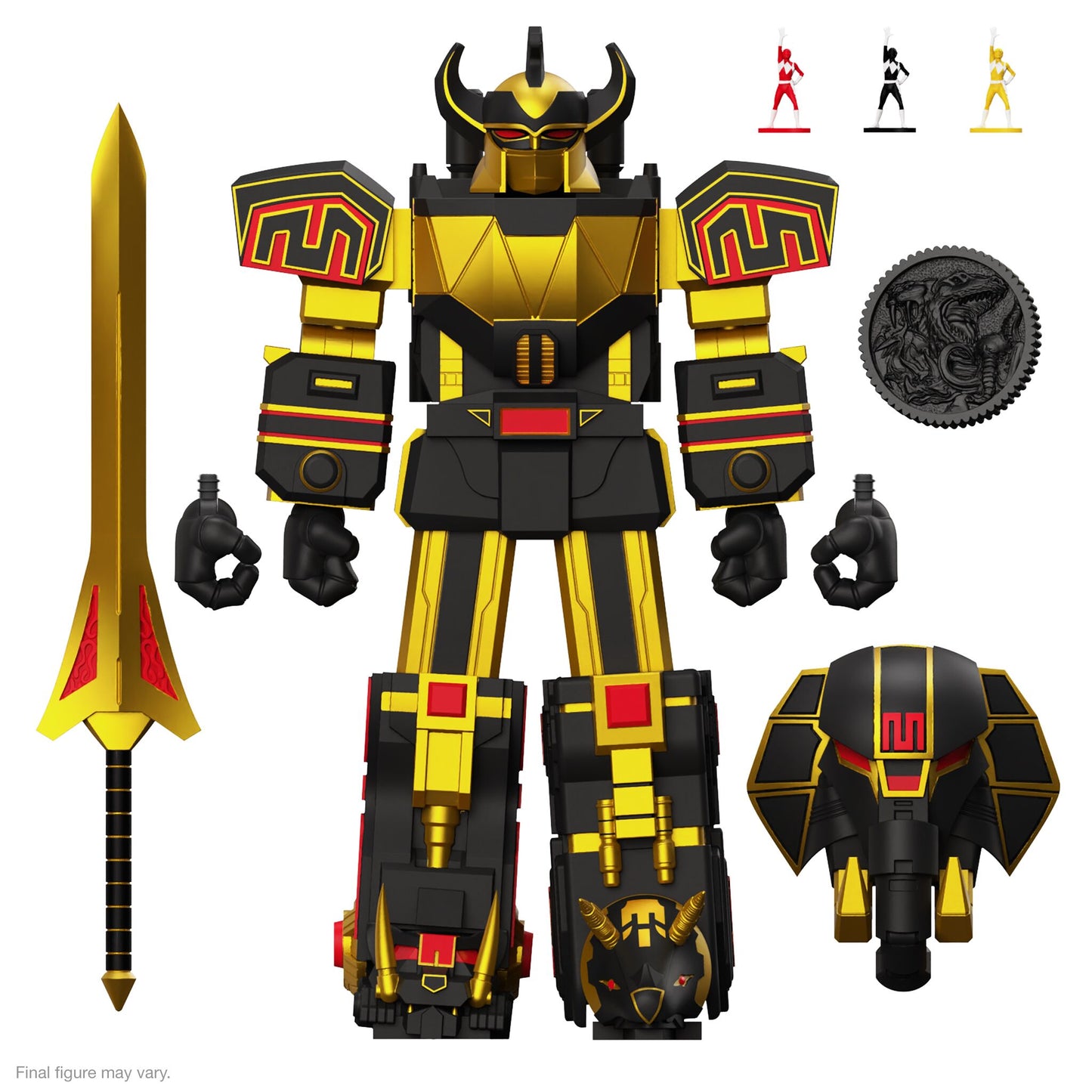 Super7 - MIGHTY MORPHIN POWER RANGERS ULTIMATES! WAVE 05 - MEGAZORD (BLACK/GOLD)