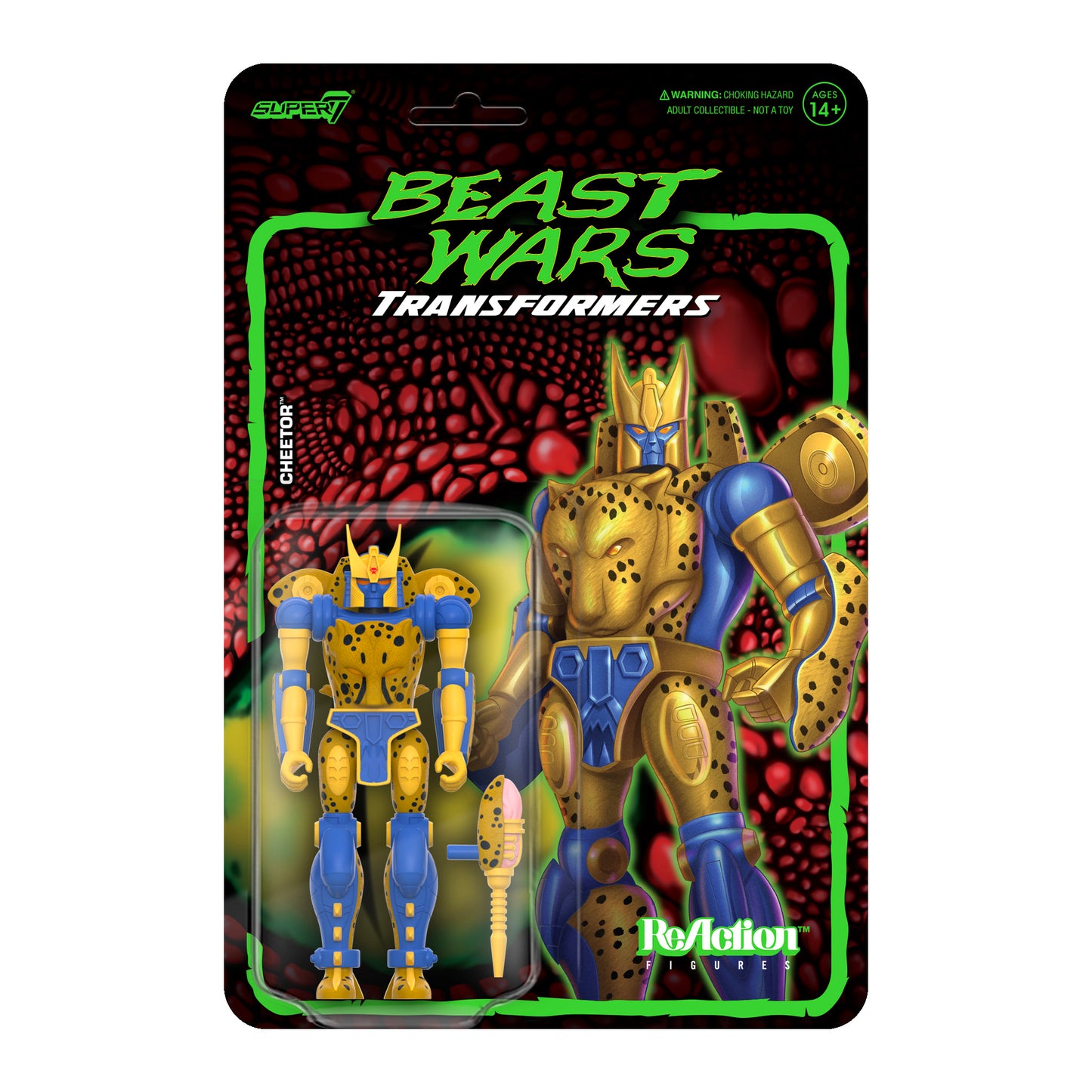 Super7 - TRANSFORMERS REACTION WAVE 7 BEAST WARS - CHEETOR