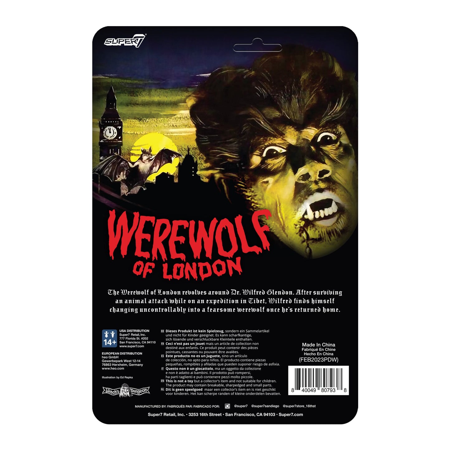 Super7 - WEREWOLF OF LONDON REACTION - WEREWOLF OF LONDON
