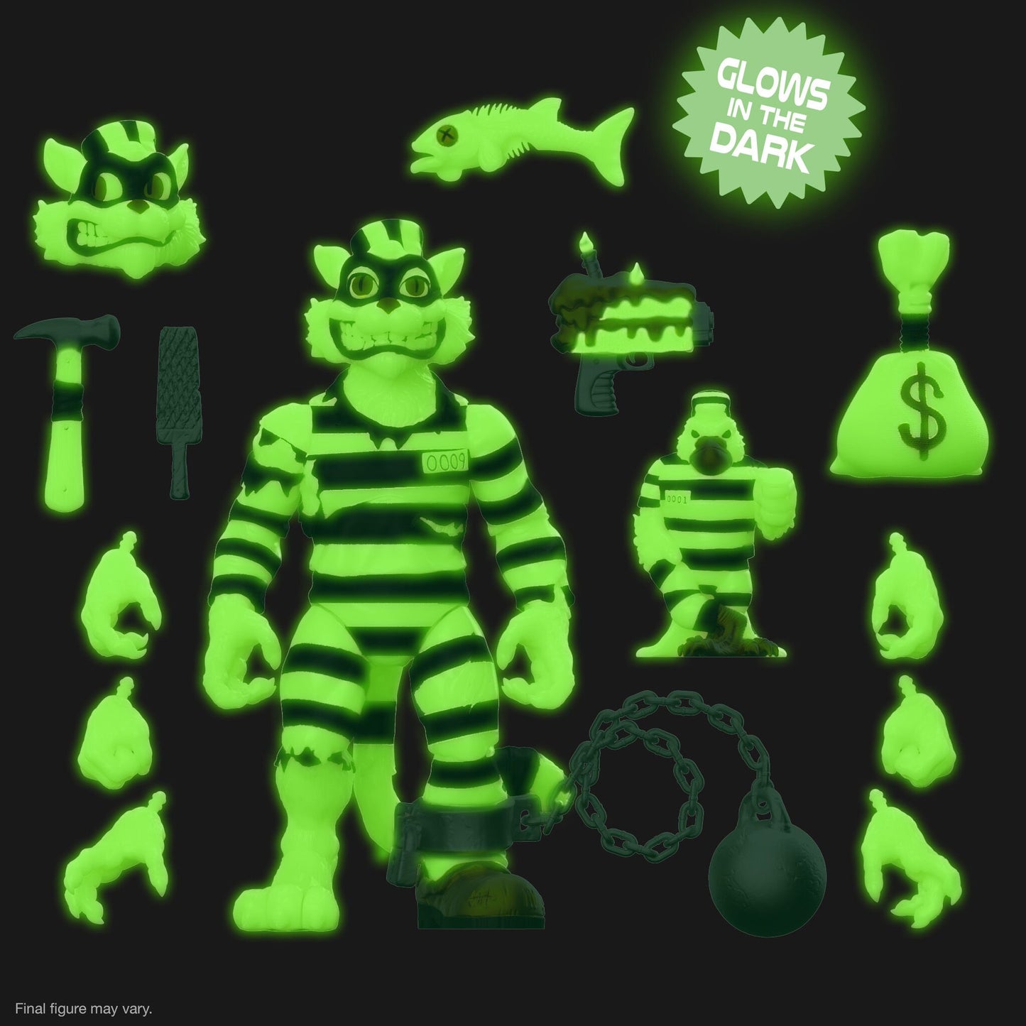 Super7 - TEENAGE MUTANT NINJA TURTLES ULTIMATES! - SCRATCH CAT (GLOW)