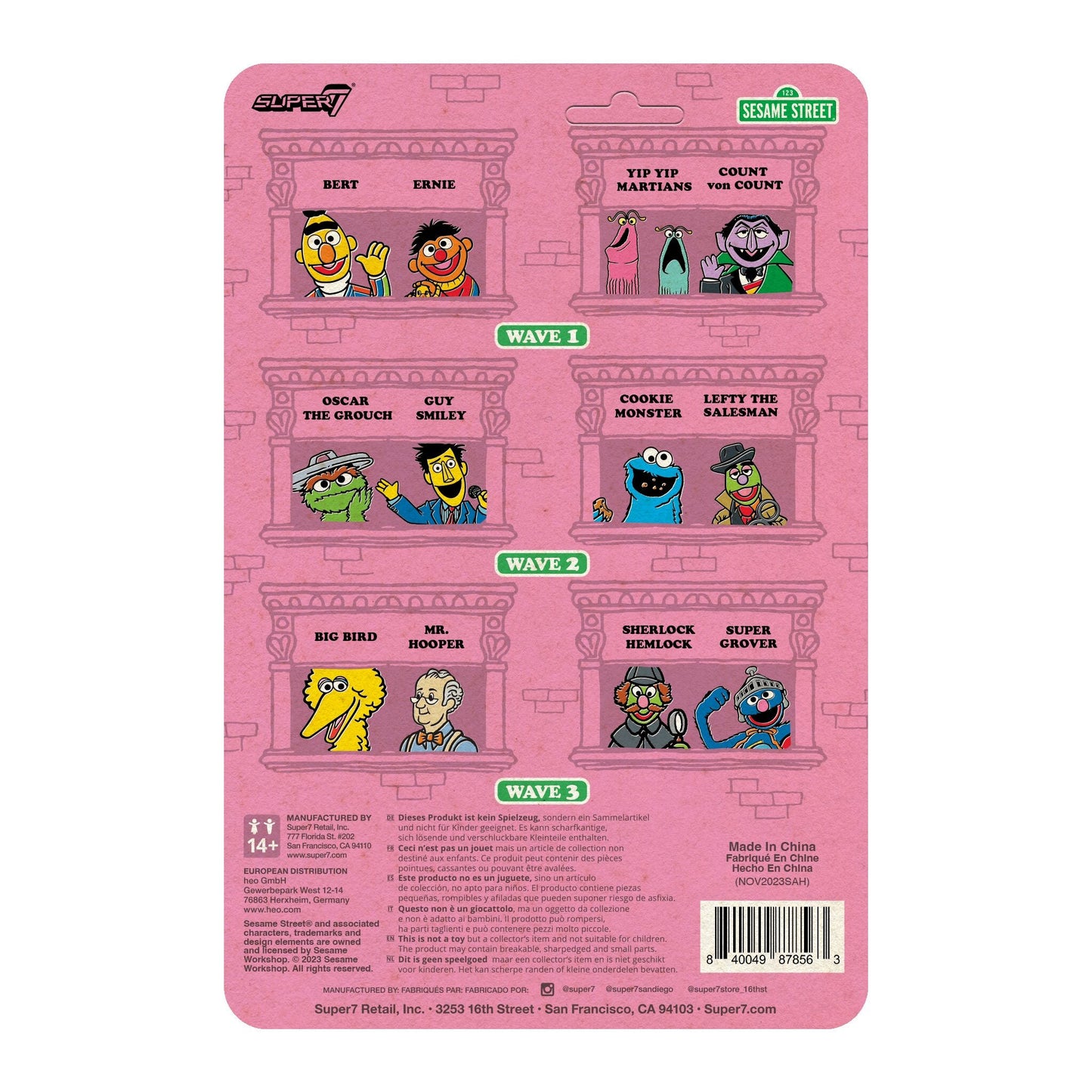 Super7 - SESAME STREET REACTION FIGURES WAVE 03 - MR. HOOPER