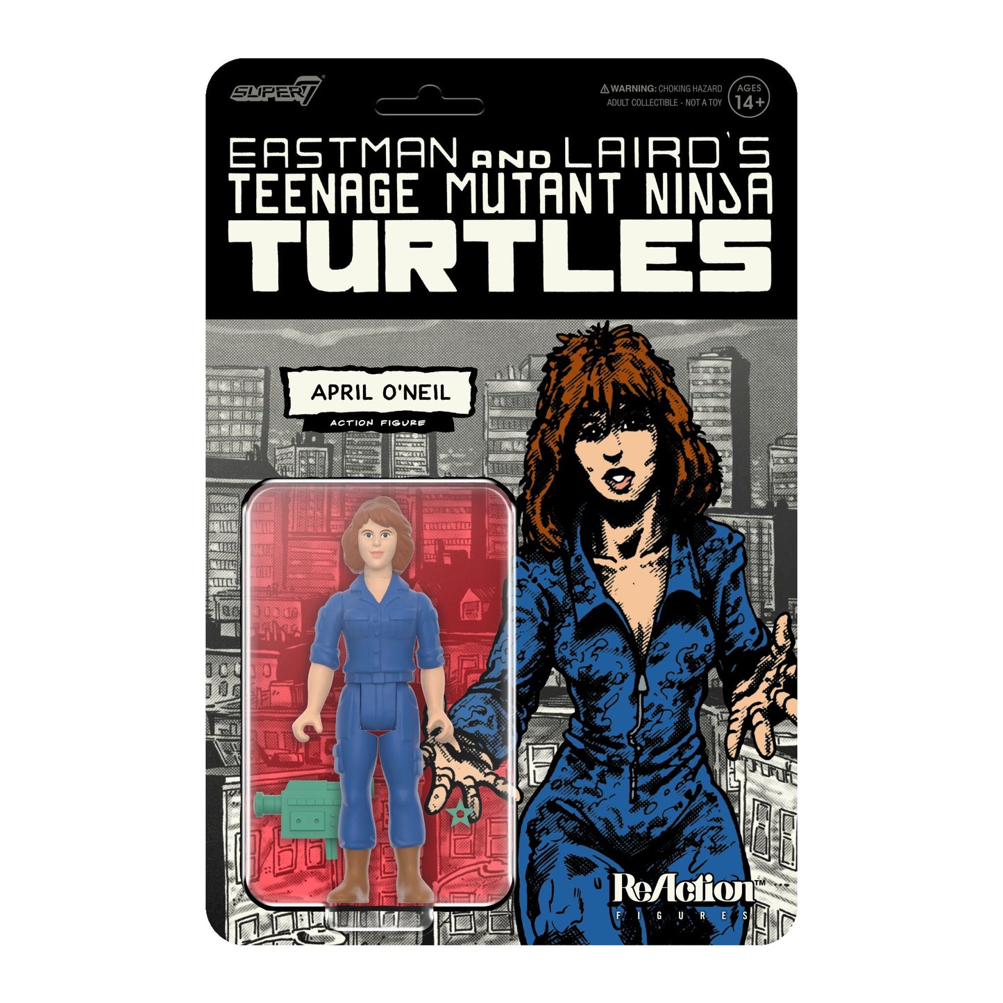 Super7 - TEENAGE MUTANT NINJA TURTLES REACTION FIGURES WAVE 11 - APRIL O'NEIL (COMIC COLOR)