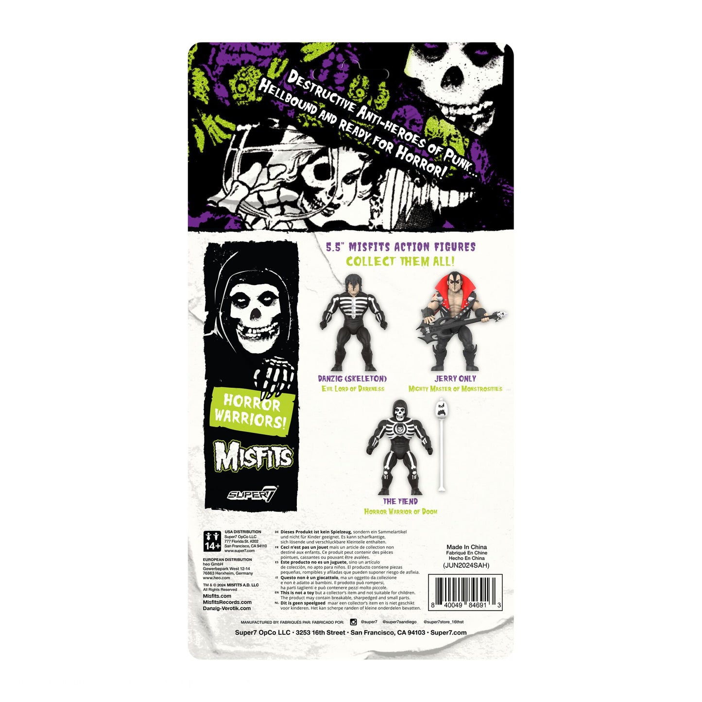 Super7 - MISFITS VINTAGE FIGURES WAVE 01 - DANZIG (SKELETON SHIRT)