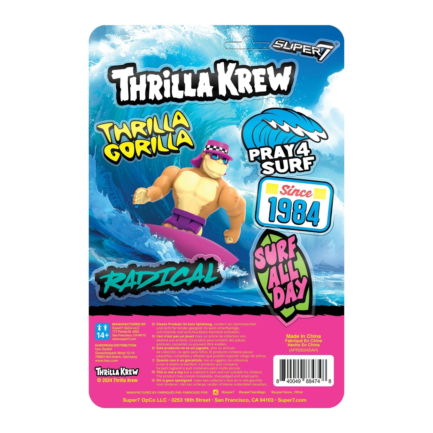 Super7 - THRILLA KREW REACTION FIGURES WAVE 02 - THRILLA GORILLA