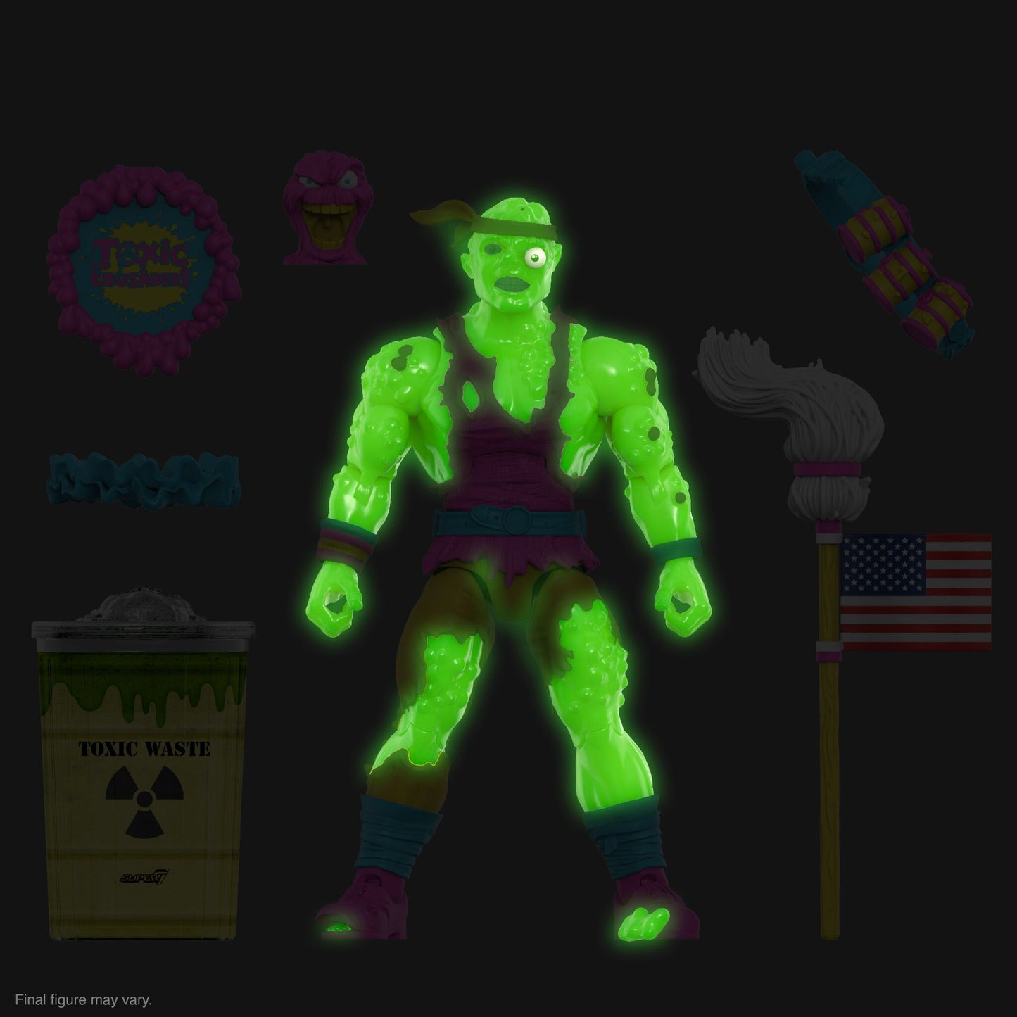 Super7 - TOXIC CRUSADER ULTIMATES! - TOXIE (SLIME - GLOW)