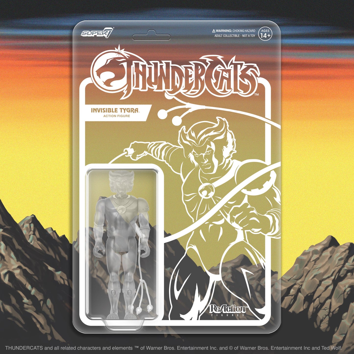THUNDERCATS REACTION FIGURES - TYGRA (CLEAR)