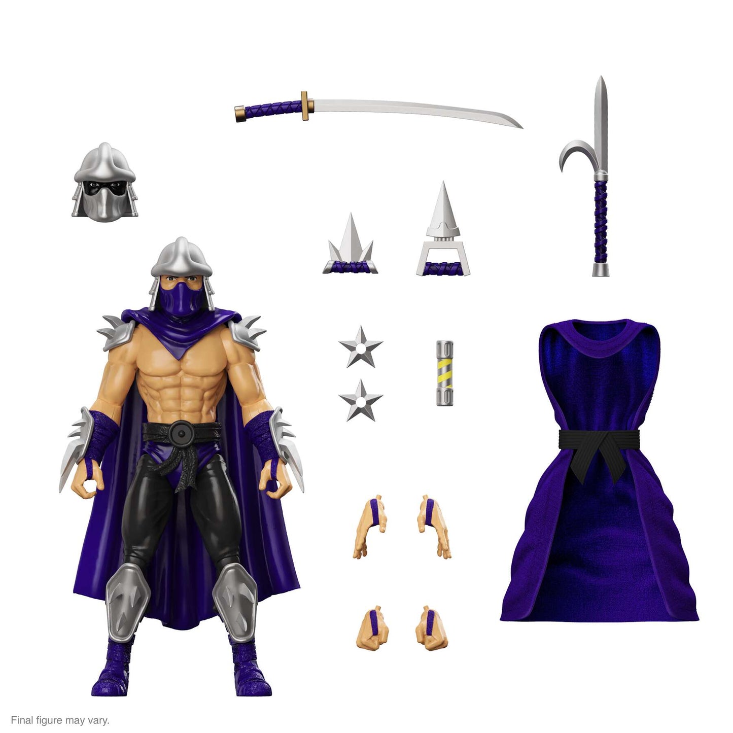 Super7 - TEENAGE MUTANT NINJA TURTLES ULTIMATES! WAVE 8 - SHREDDER (SILVER ARMOR)