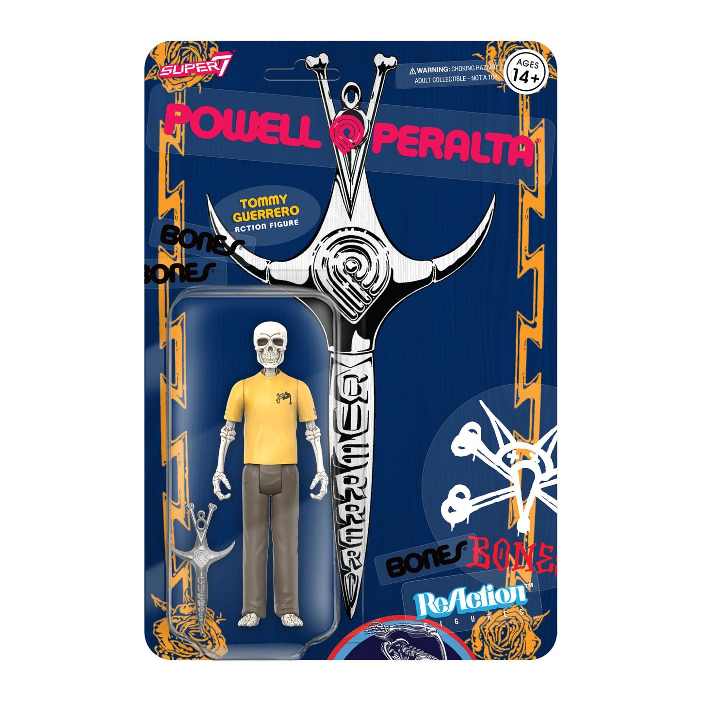 Super7 - POWELL-PERALTA REACTION FIGURES WAVE 04 - TOMMY GUERRERO (V8 DAGGER/SACTO '86)