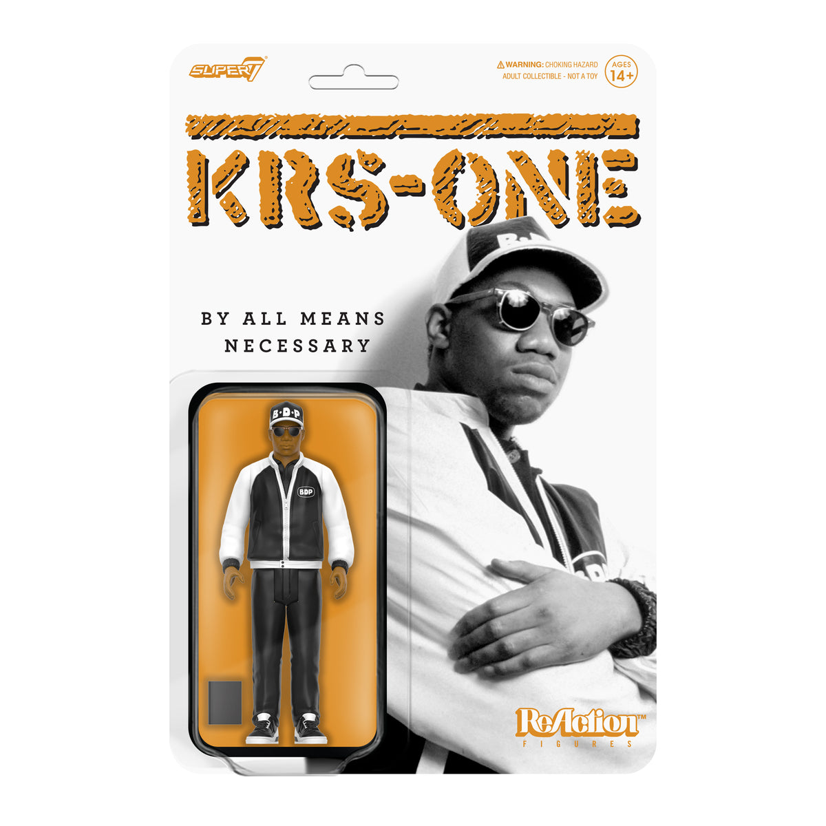 Super7 - KRS-ONE REACTION FIGURES WAVE 01 - KRS-ONE (BY ALL MEANS NECESSARY BDP)