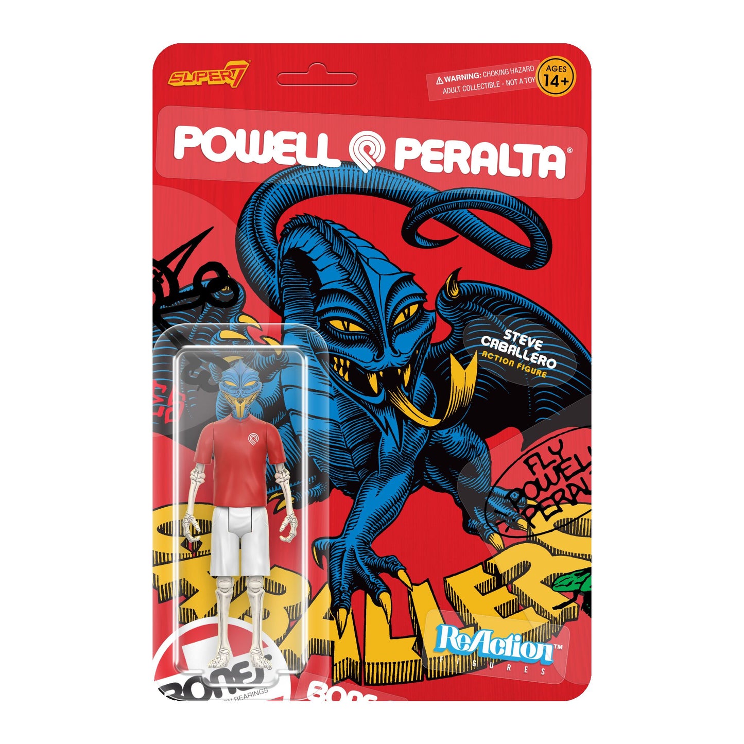 Super7 - POWELL-PERALTA REACTION FIGURES WAVE 05 - STEVE CABALLERO DRAGON (ANIMAL CHIN)