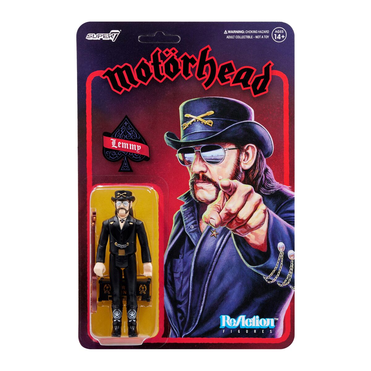 Super7 - MOTORHEAD REACTION FIGURES - LEMMY (MODERN COWBOY)