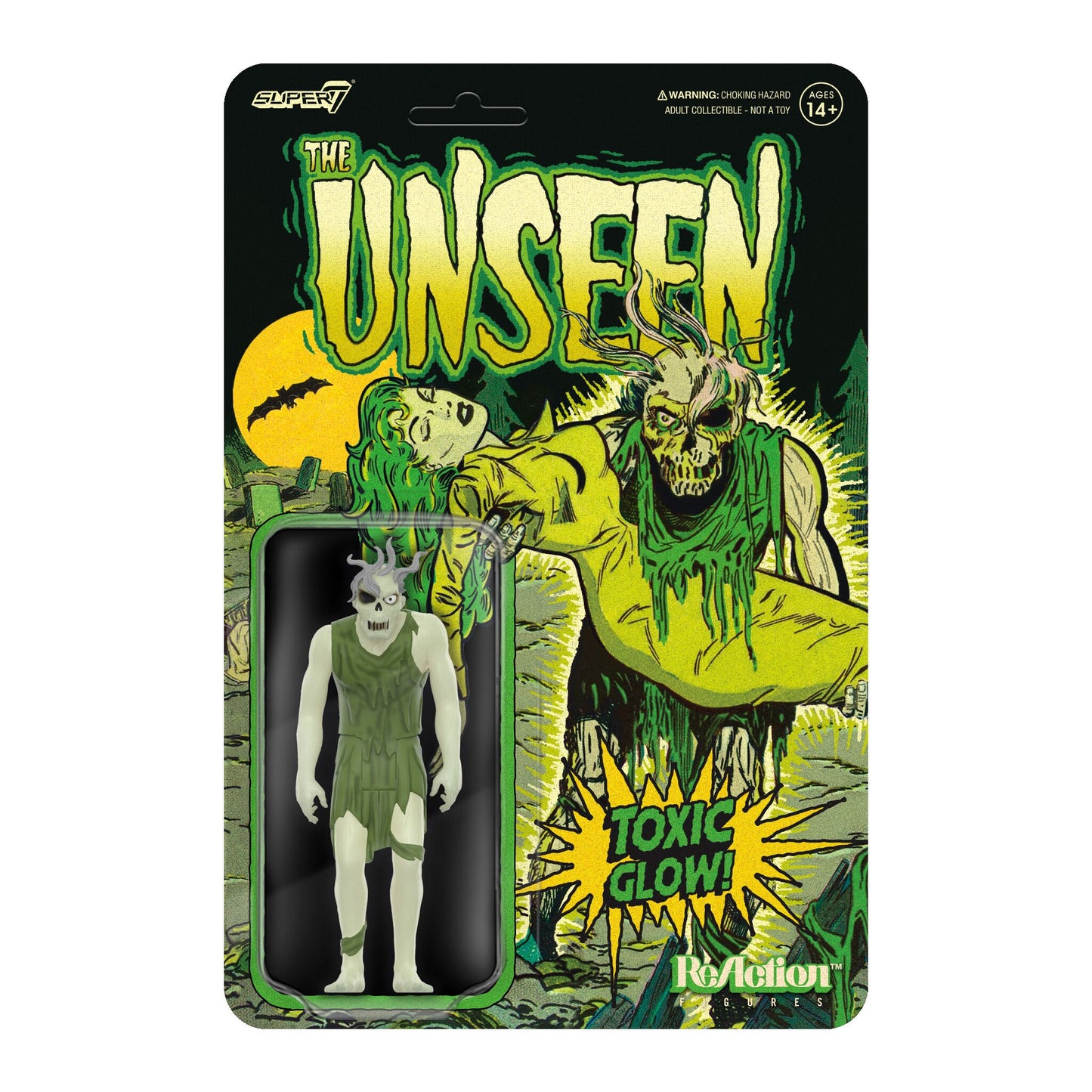 Super7 - PRE-CODE HORROR REACTION FIGURES WAVE 04 - UNSEEN 9 - SPINE-CHILLING GHOUL (GLOW)