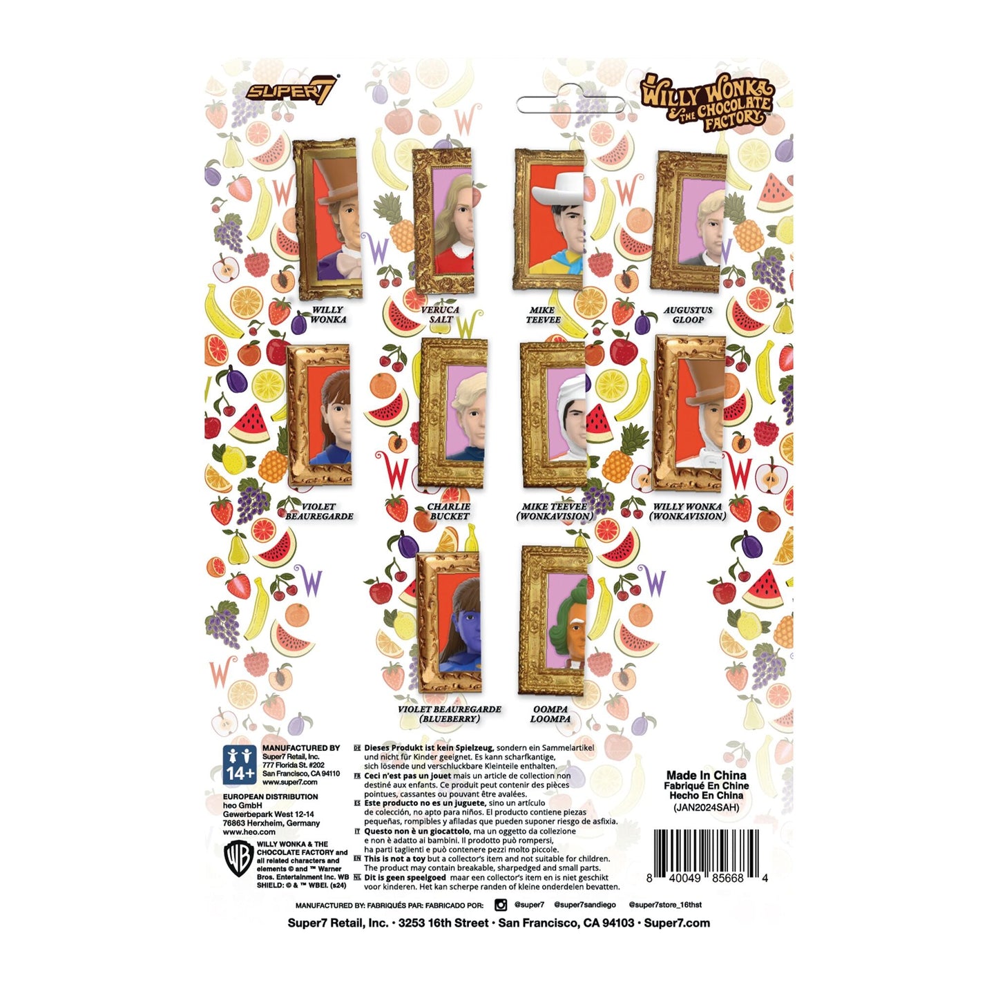 Super7 - WILLY WONKA & THE CHOCOLATE FACTORY REACTION FIGURES WAVE 03 - MIKE TEEVEE (WHITE SUIT)