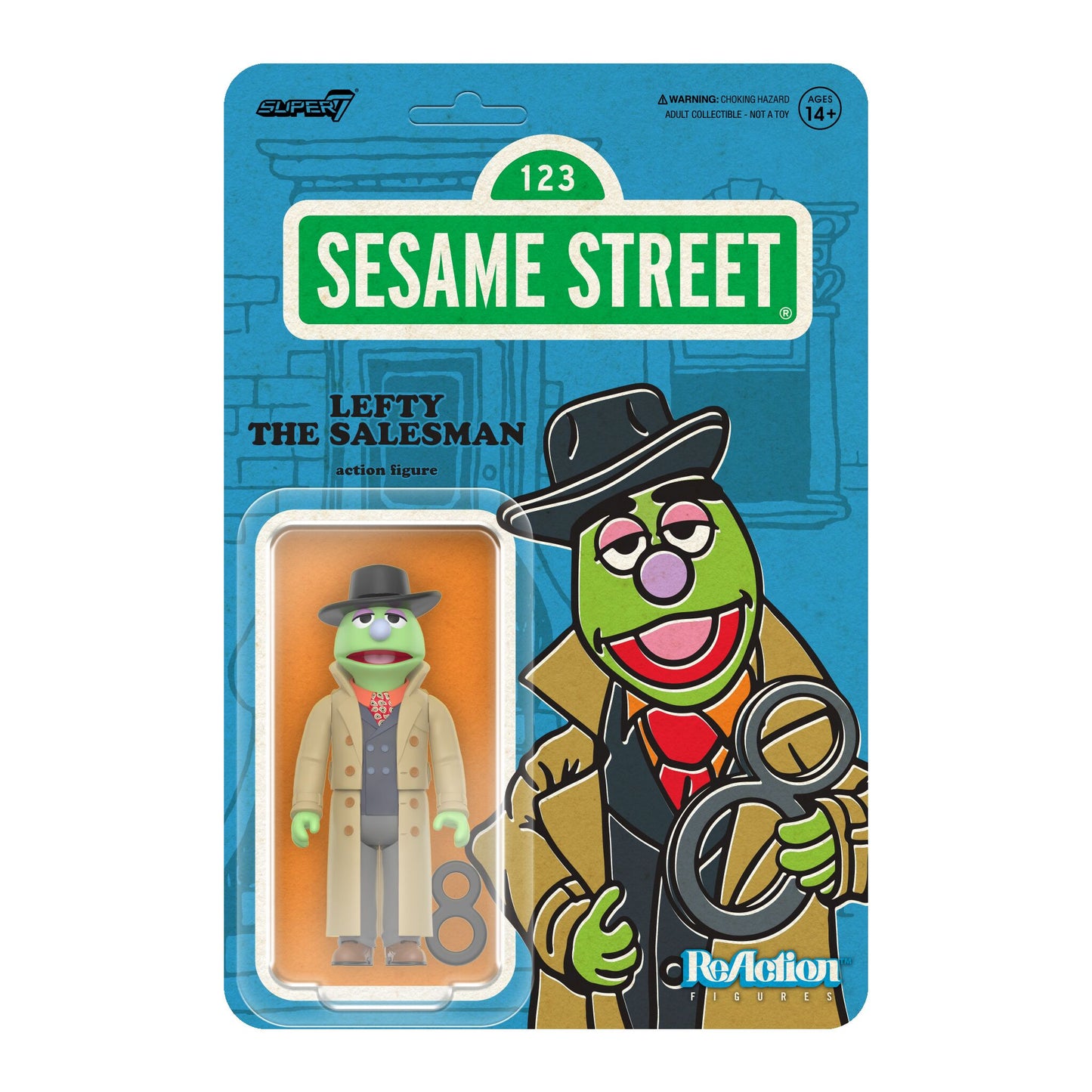 Super7 - SESAME STREET REACTION FIGURES WAVE 02 - LEFTY THE SALESMAN