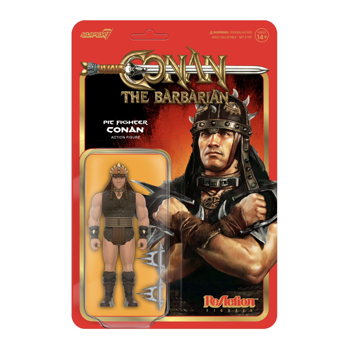 Super7 -CONAN THE BARBARIAN REACTION FIGURES WAVE 01 - PIT FIGHTER CONAN