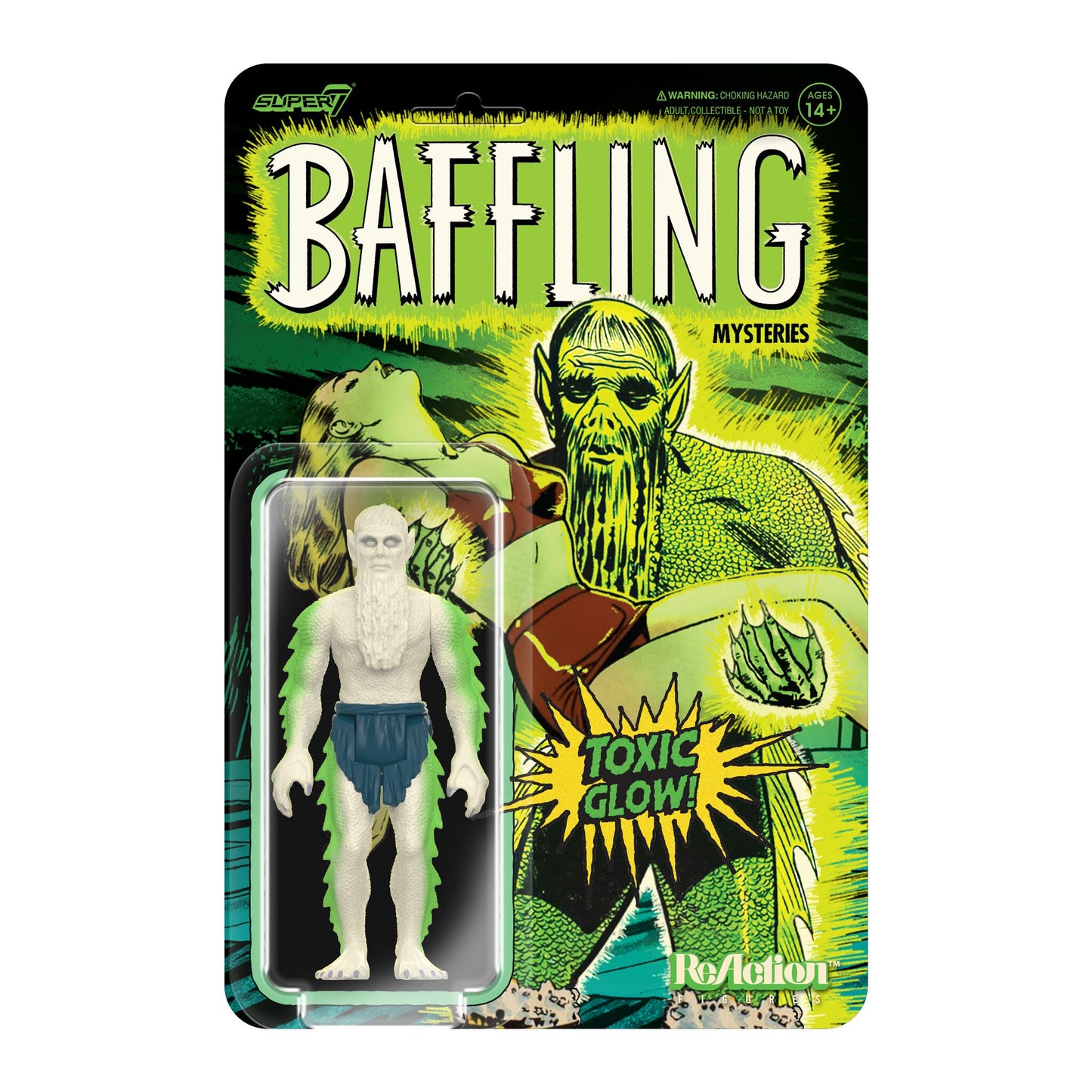 Super7 - PRE-CODE HORROR REACTION W3 - BAFFLING MYSTERIES - SEAWEED MONSTER(GLOW)