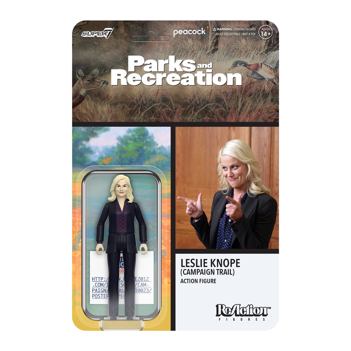 Super7 - PARKS AND RECREATION REACTION WAVE 4 - LESLIE KNOPE (CAMPAIGN TRAIL)