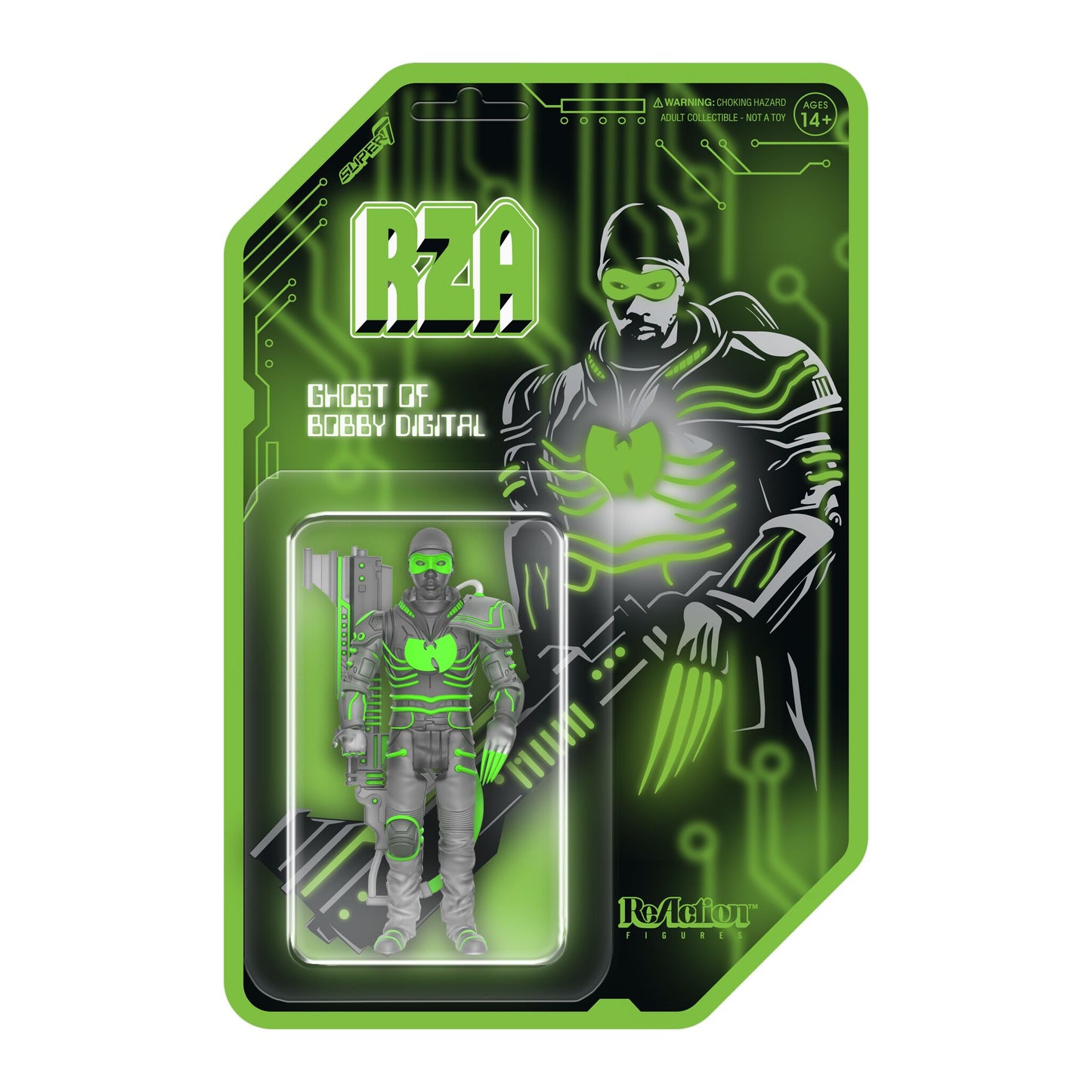 Super7 - RZA REACTION FIGURES WAVE 04 - BOBBY DIGITAL (CLEAR)
