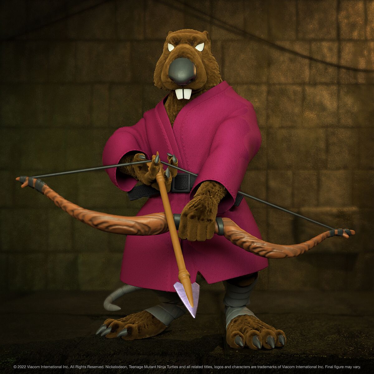 Super7 - TEENAGE MUTANT NINJA TURTLES ULTIMATES! WAVE 9 - SPLINTER (FLOCKED)