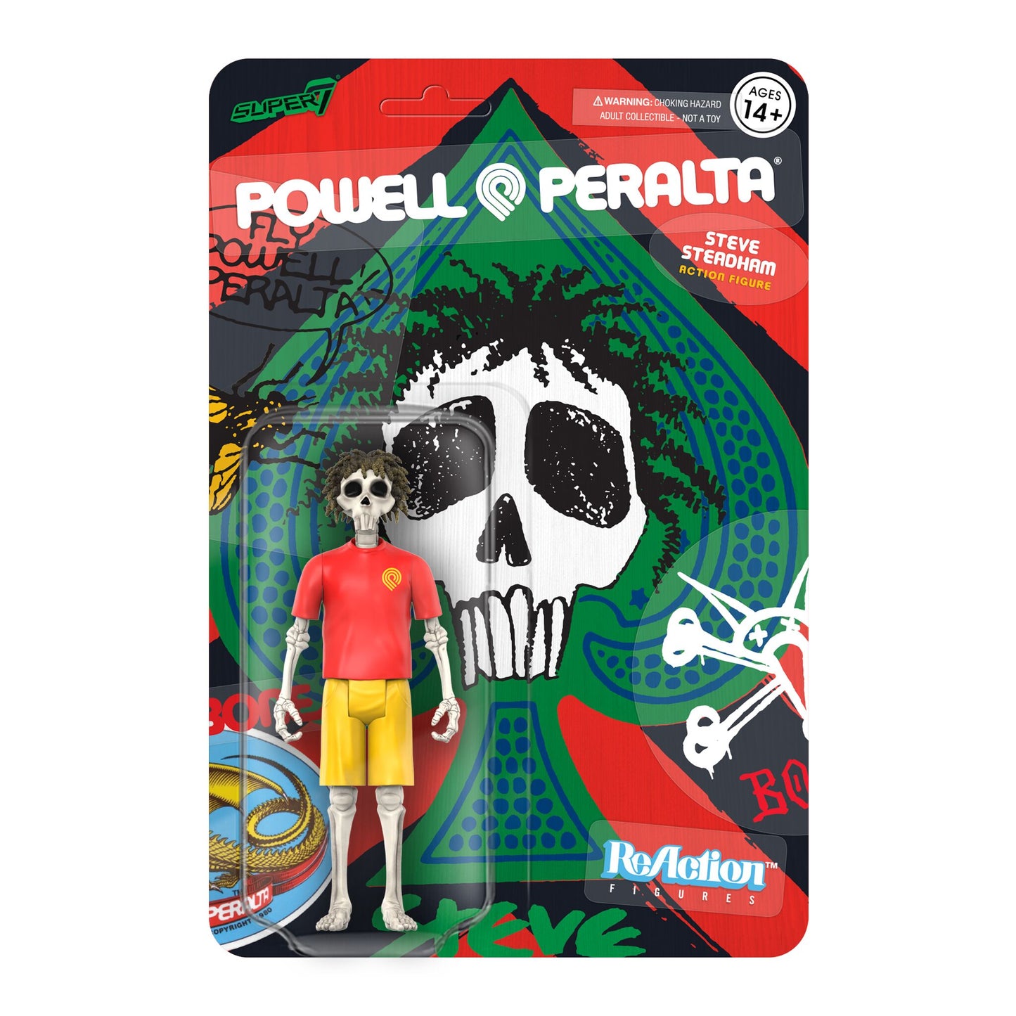 Super7 - POWELL-PERALTA REACTION FIGURE WAVE 3 - STEVE STEADHAM (DEL MAR)