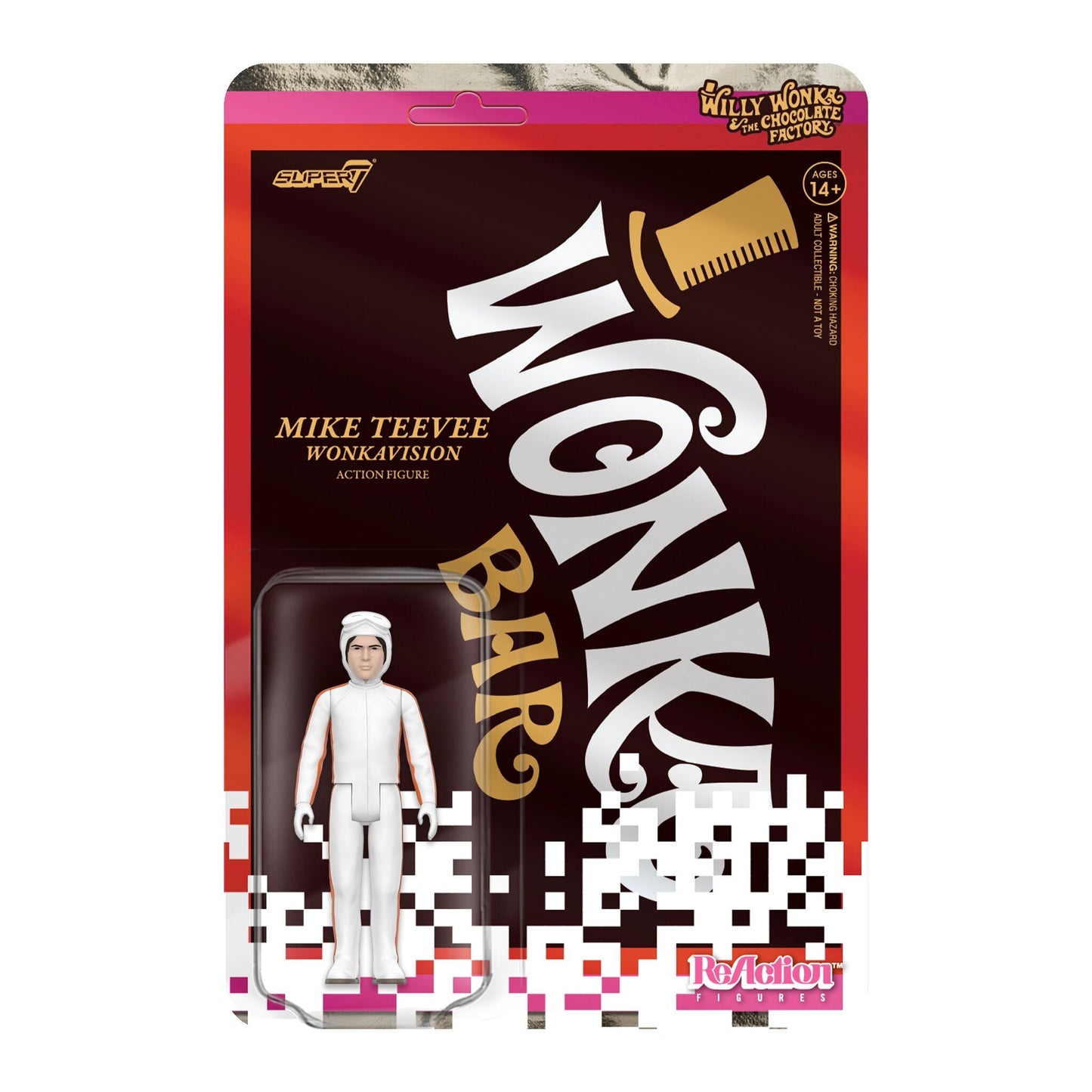 Super7 - WILLY WONKA & THE CHOCOLATE FACTORY REACTION FIGURES WAVE 03 - MIKE TEEVEE (WHITE SUIT)