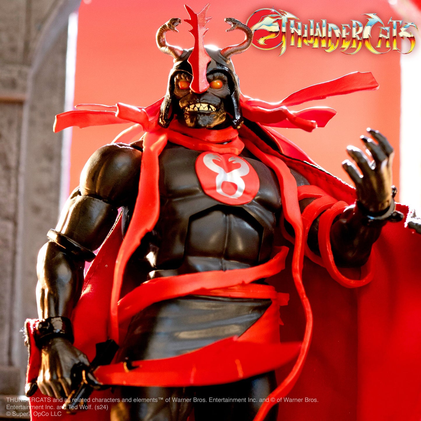 Super7 - THUNDERCATS ULTIMATES! - MUMM-RA THE EVER LIVING (BLACK / RED)