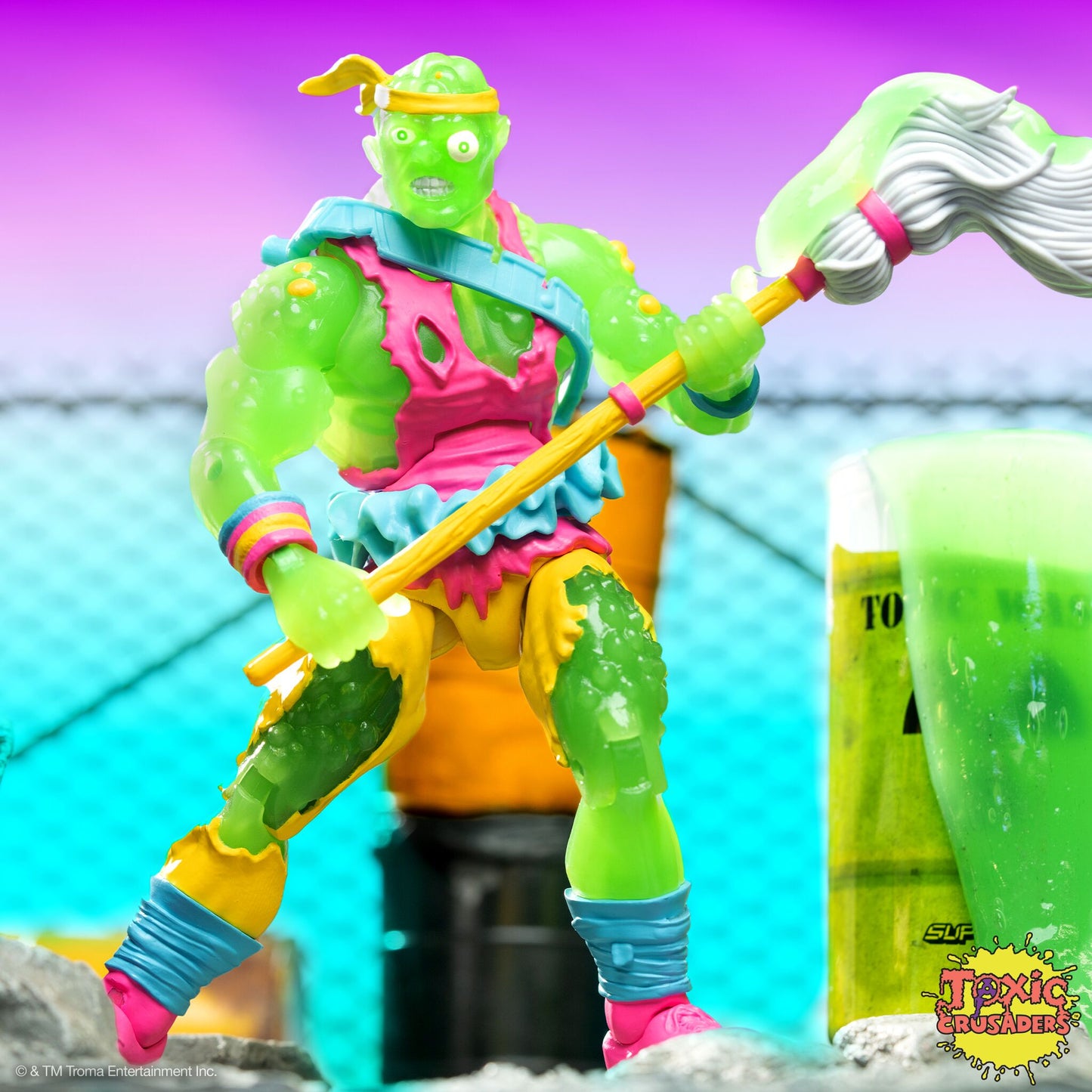 Super7 - TOXIC CRUSADER ULTIMATES! - TOXIE (SLIME - GLOW)