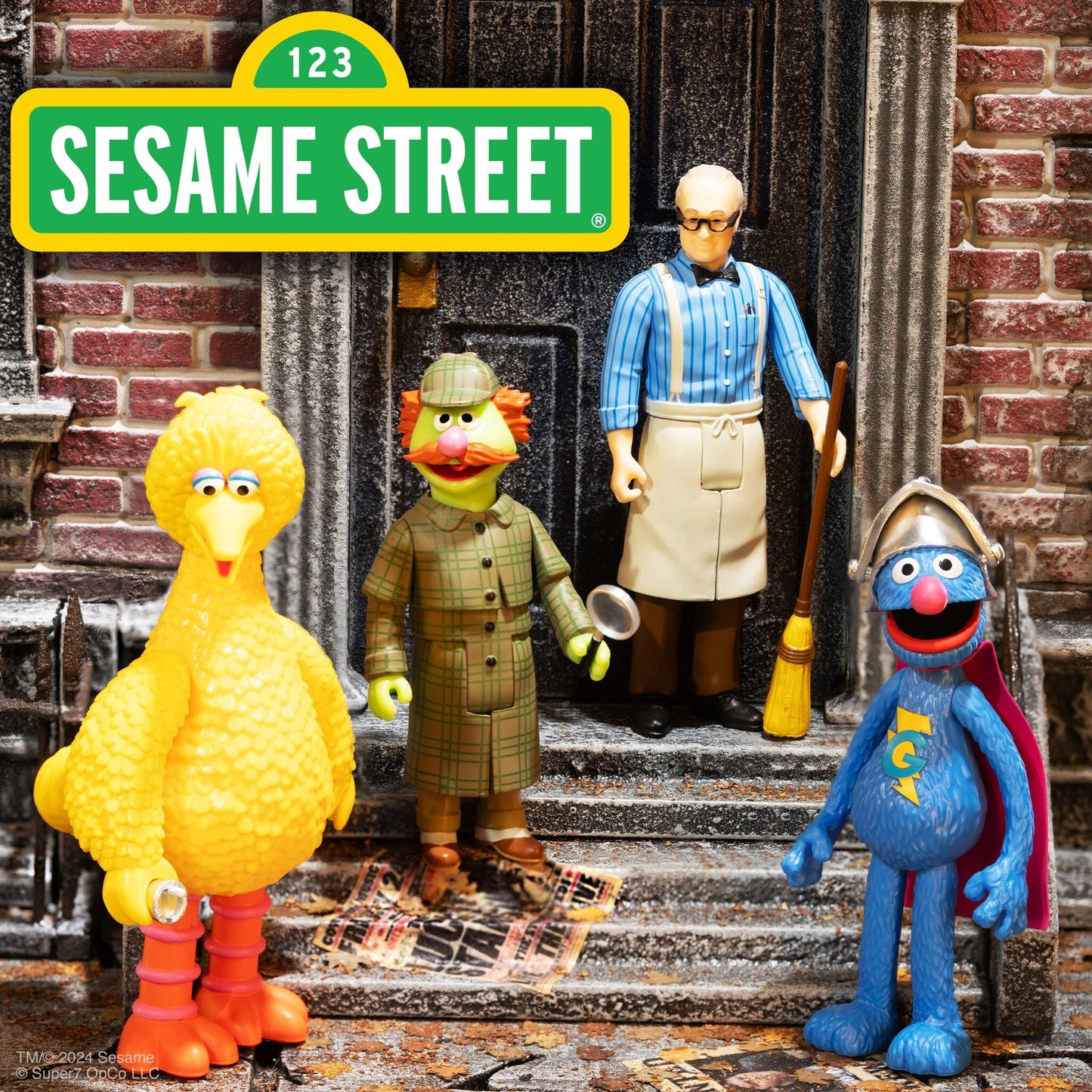 Super7 - SESAME STREET REACTION FIGURES WAVE 03 - SHERLOCK HEMLOCK