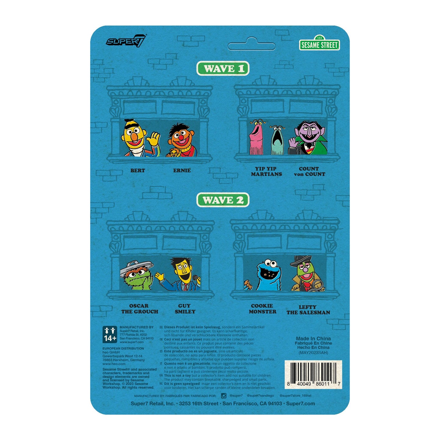 Super7 - SESAME STREET REACTION FIGURES WAVE 02 - LEFTY THE SALESMAN