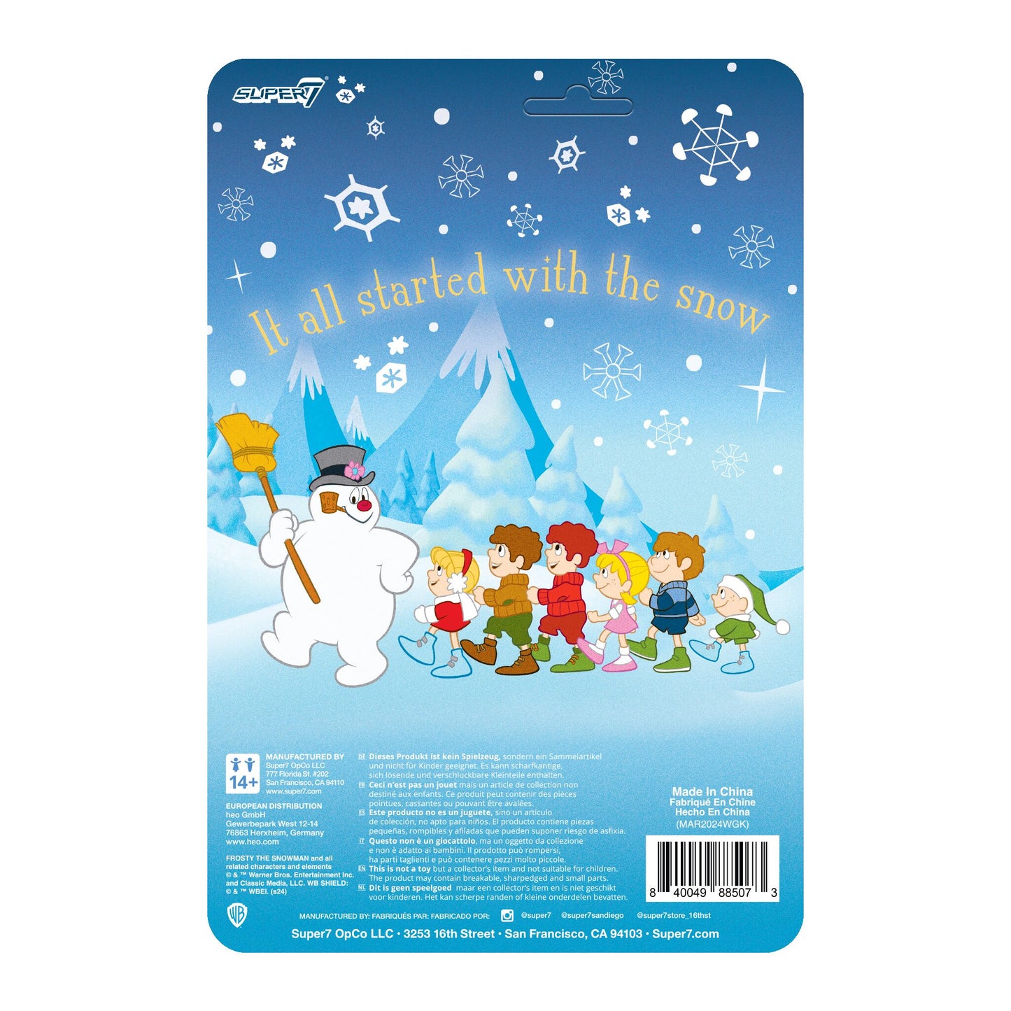 Super7 - FROSTY THE SNOWMAN REACTION FIGURES - FROSTY
