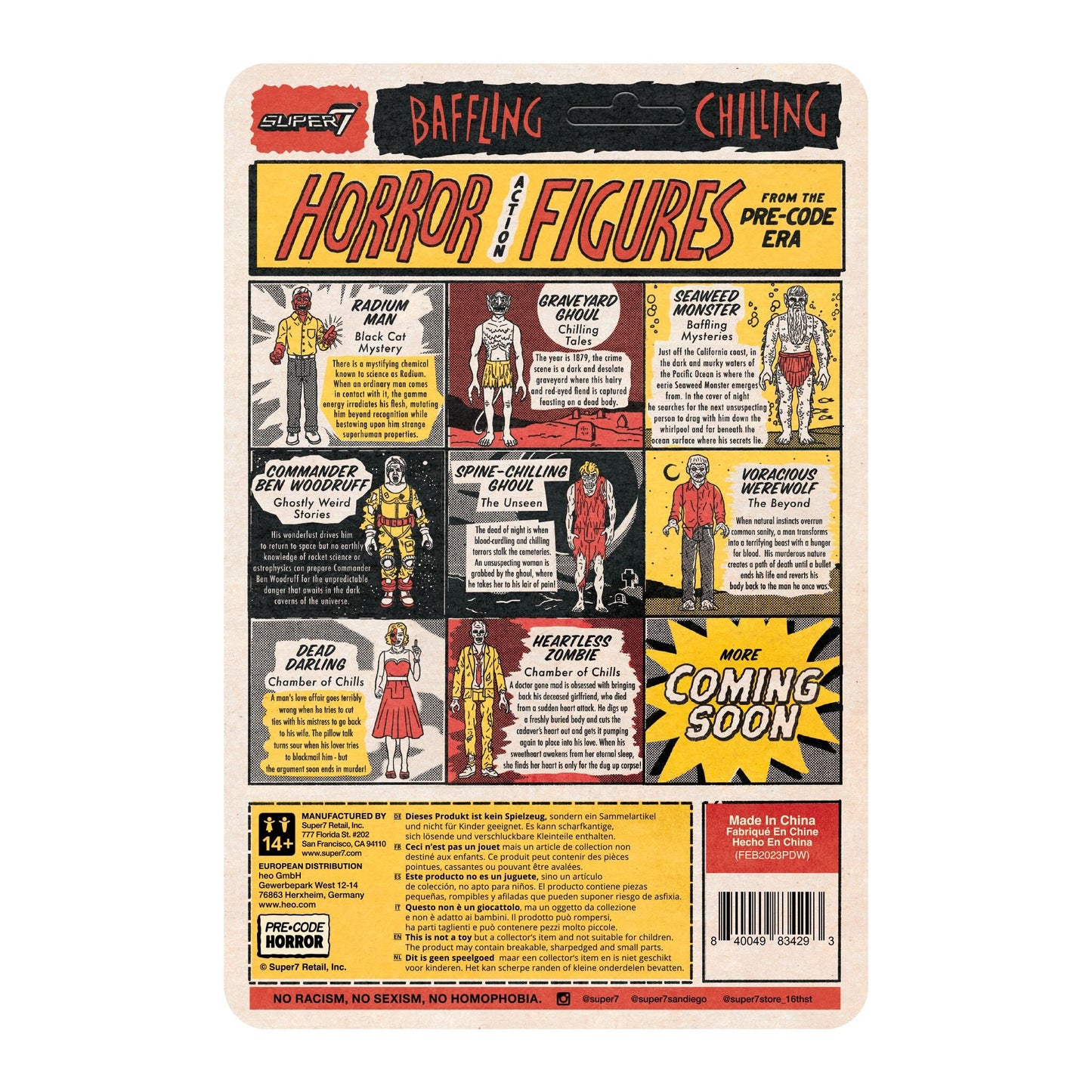 Super7 - PRE-CODE HORROR REACTION FIGURES WAVE 02 (REORDER) - CHAMBER OF CHILLS 23 - HEARTLESS ZOMBIE