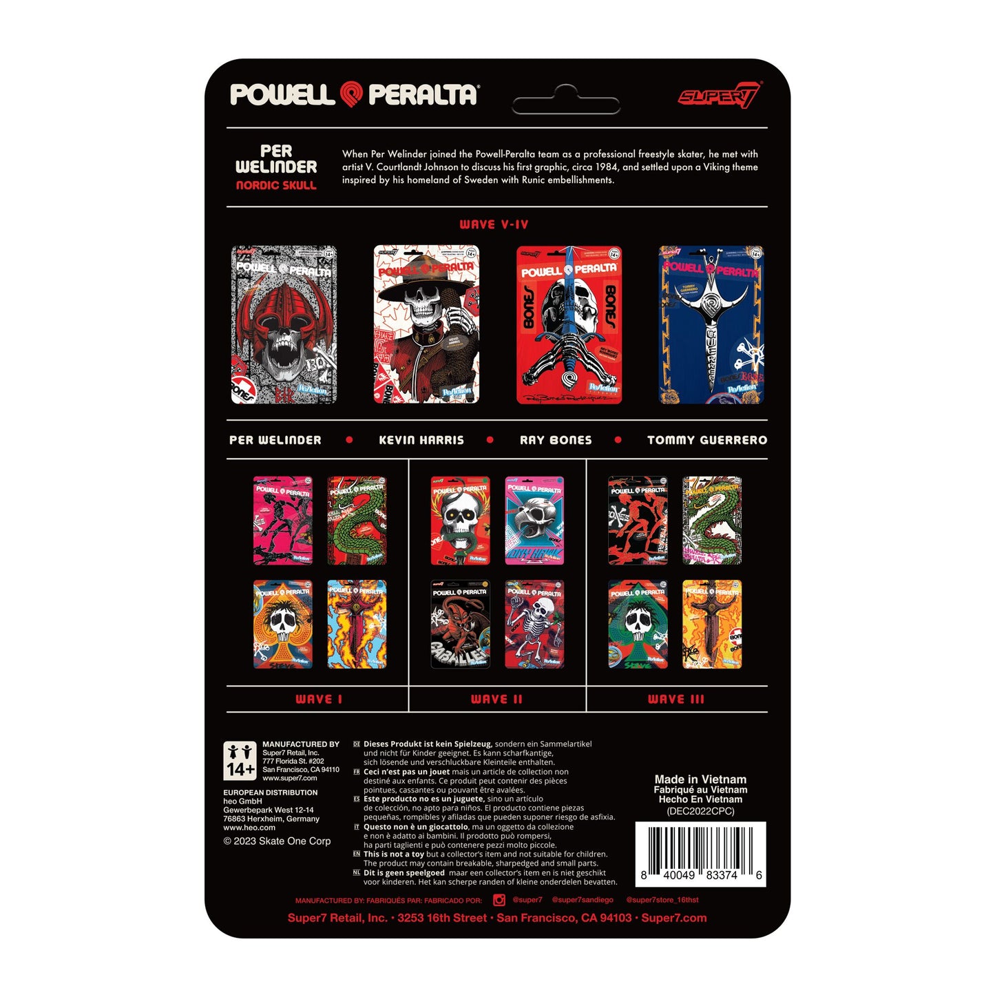 Super7 - POWELL-PERALTA REACTION FIGURES WAVE 04 - KEVIN HARRIS