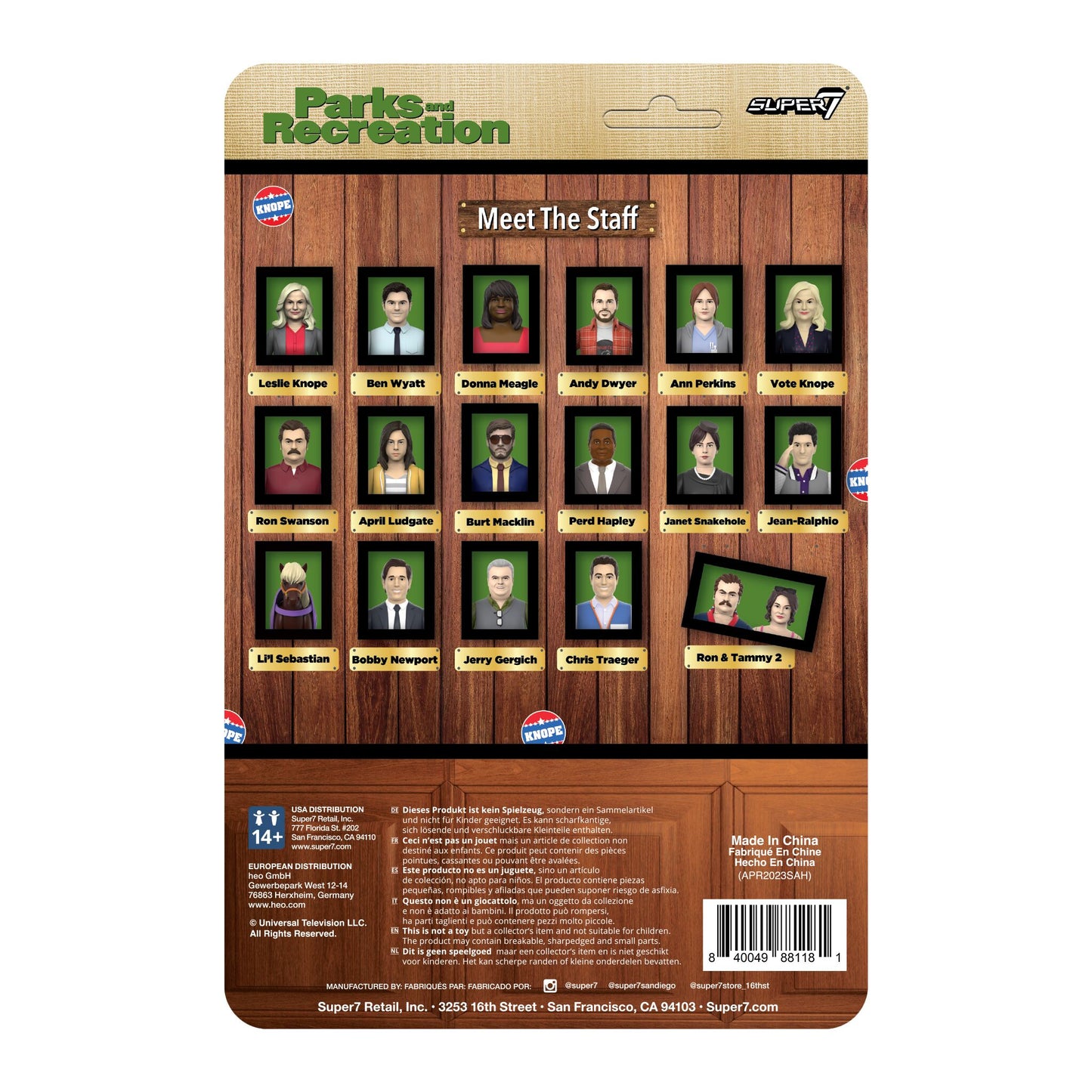 Super7 - PARKS AND RECREATION REACTION WAVE 4 - LESLIE KNOPE (CAMPAIGN TRAIL)