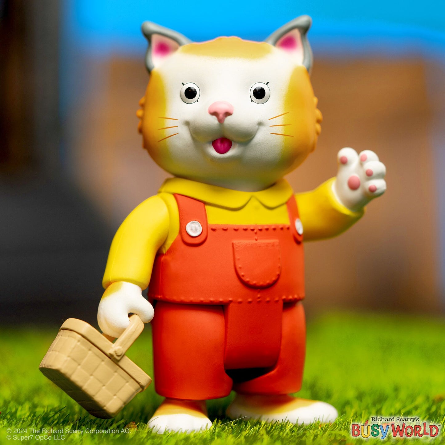 Super7 - RICHARD SCARRY REACTION FIGURES WAVE 02 - HUCKLE CAT (OVERALLS)