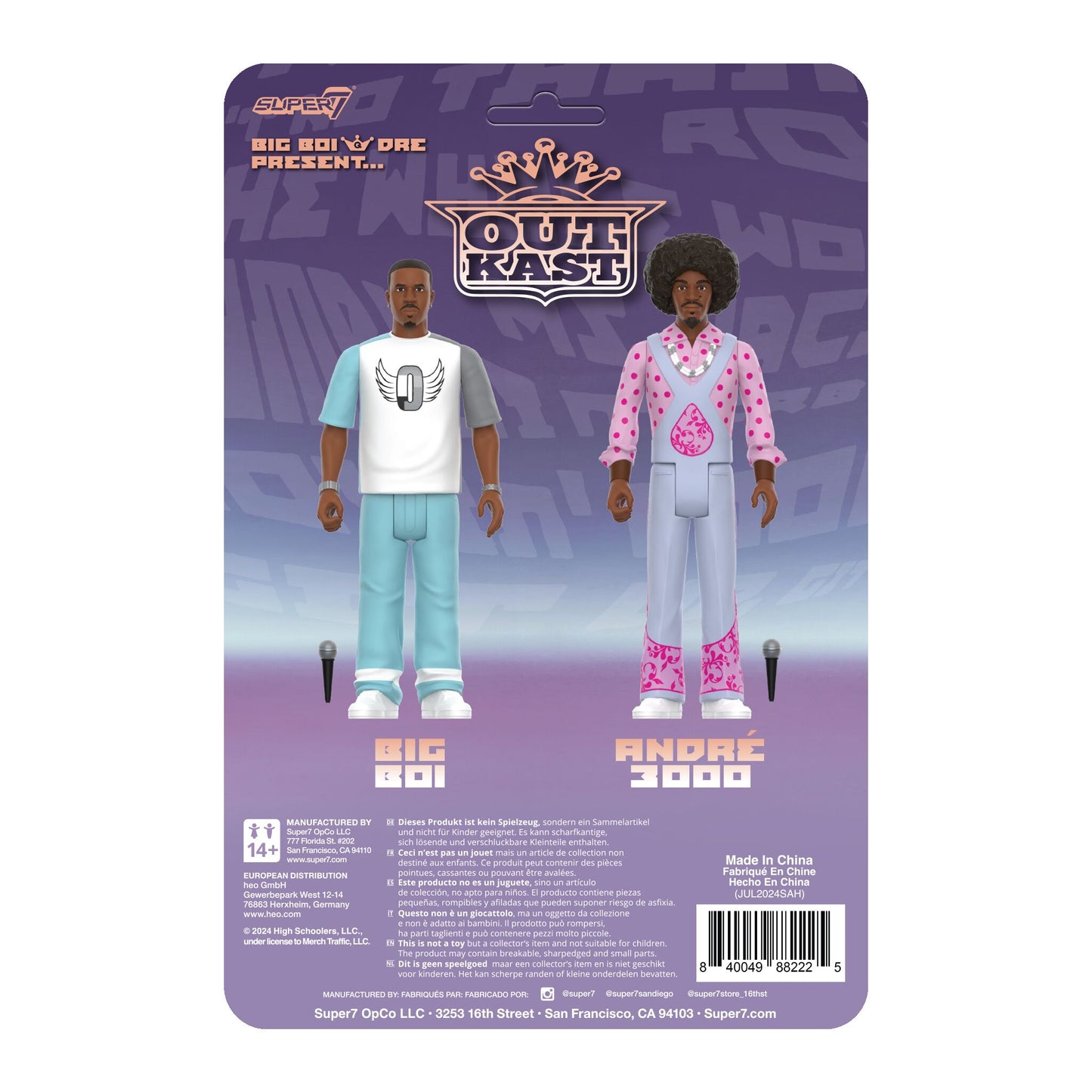Super7 - OUTKAST REACTION FIGURES WAVE 03 - OUTKAST (BIG BOI & DRE PRESENT)